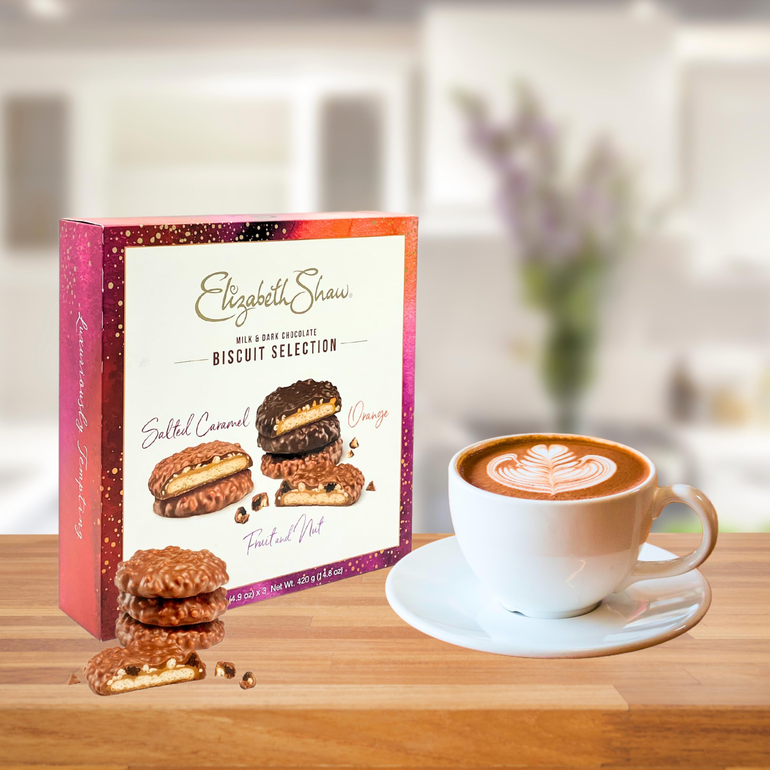 Elizabeth Shaw Biscuit Gift Pack – Milk and Dark Chocolate Biscuit Selection