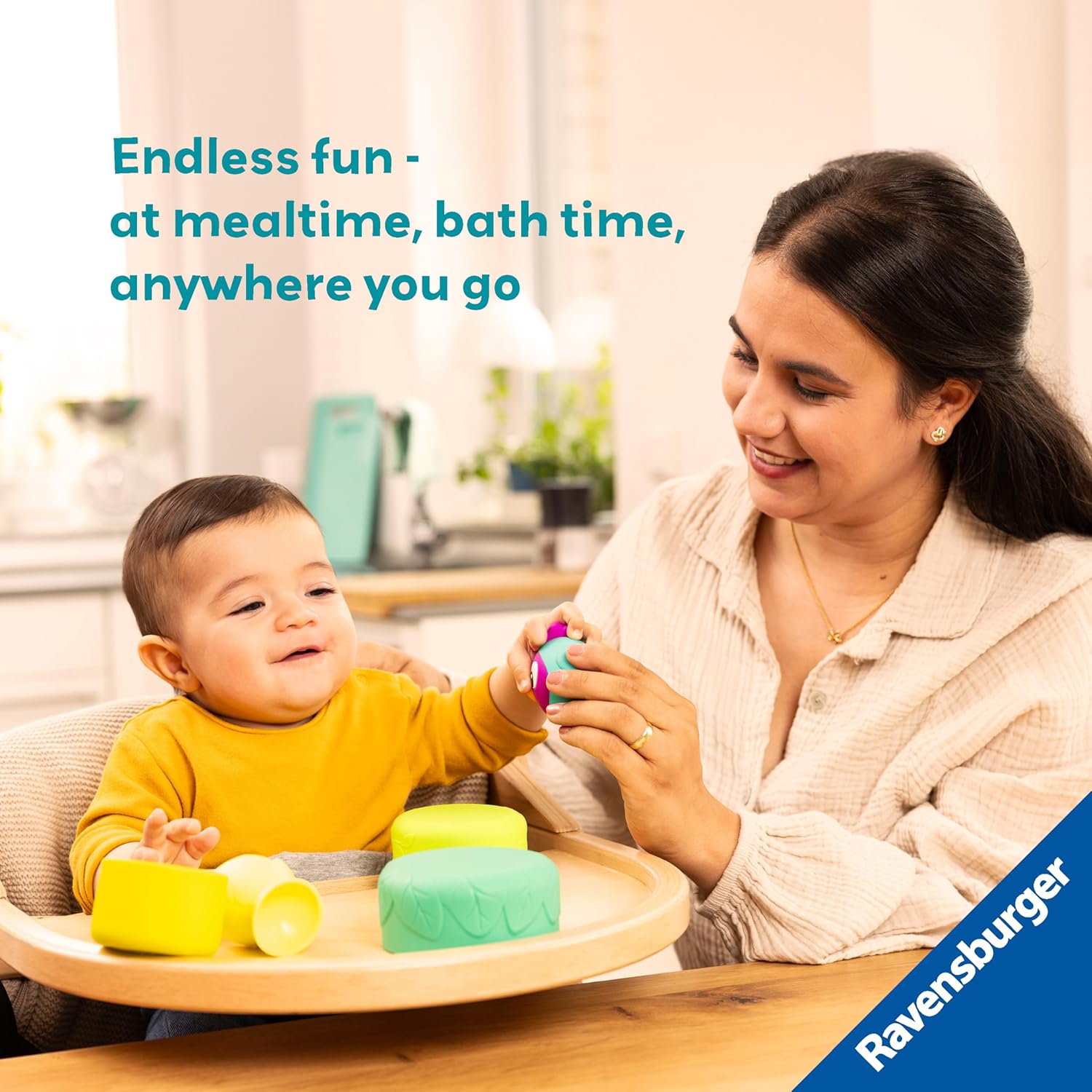 Ravensburger Play+ 3-in-1 Bird's Nest Stacking Cups - Baby Toys for 6 Months and Up 5