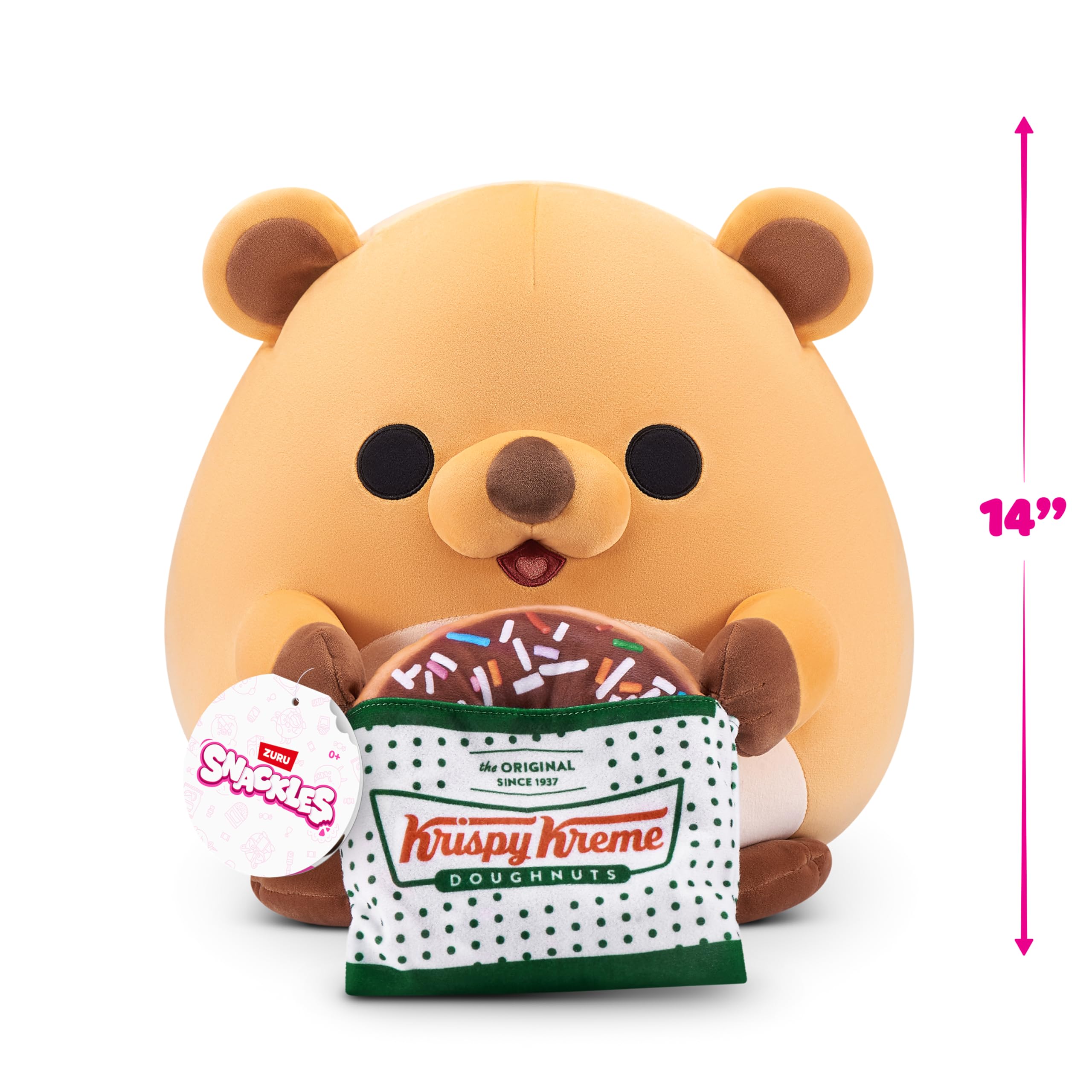 Snackles Series 3 14-inch Plush - Frankie by ZURU, Collectible Soft Toy with Snack 5