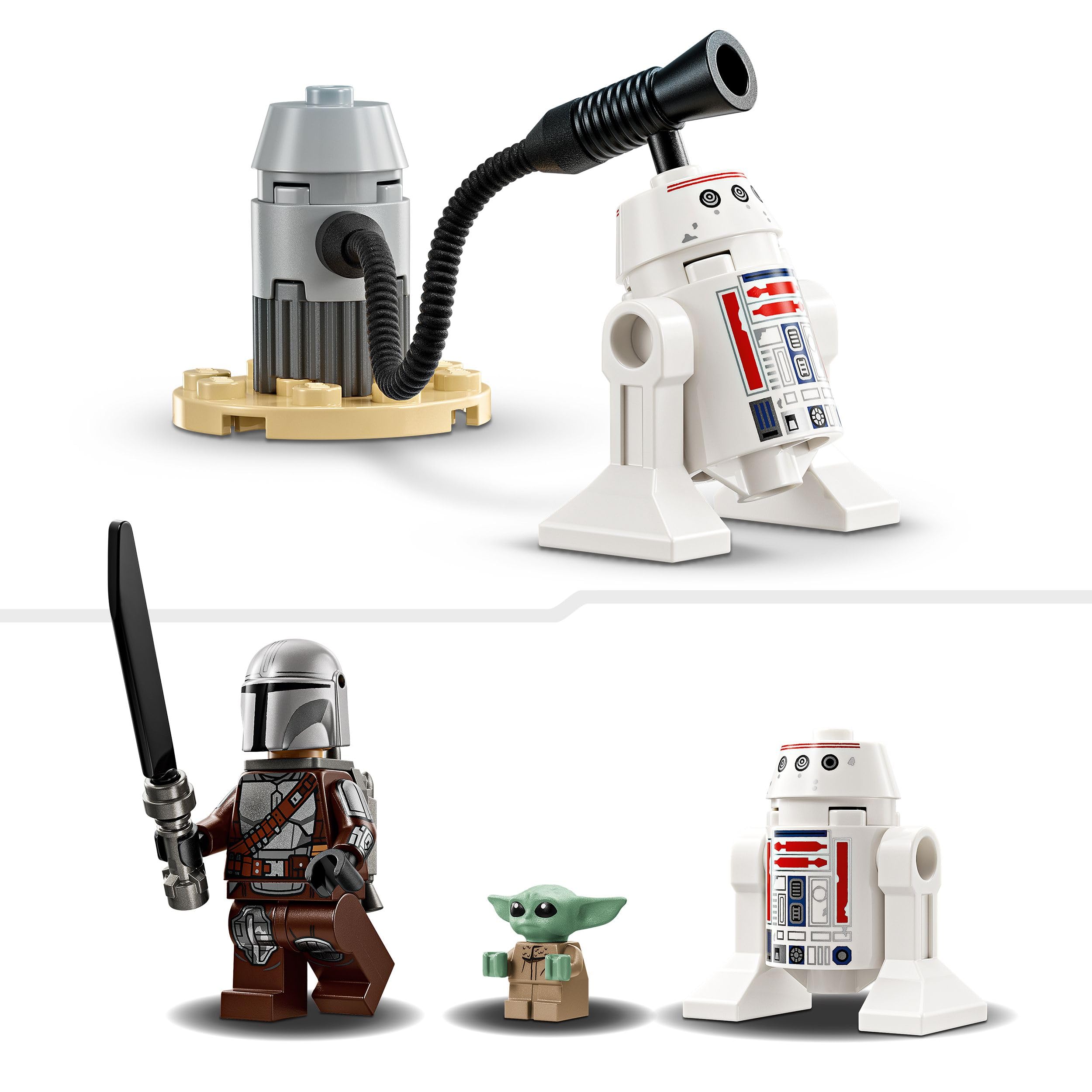 LEGO Star Wars 75410 Mando and Grogu’s N-1 Starfighter Building Toy - 92-Piece Set for Ages 4+ 6