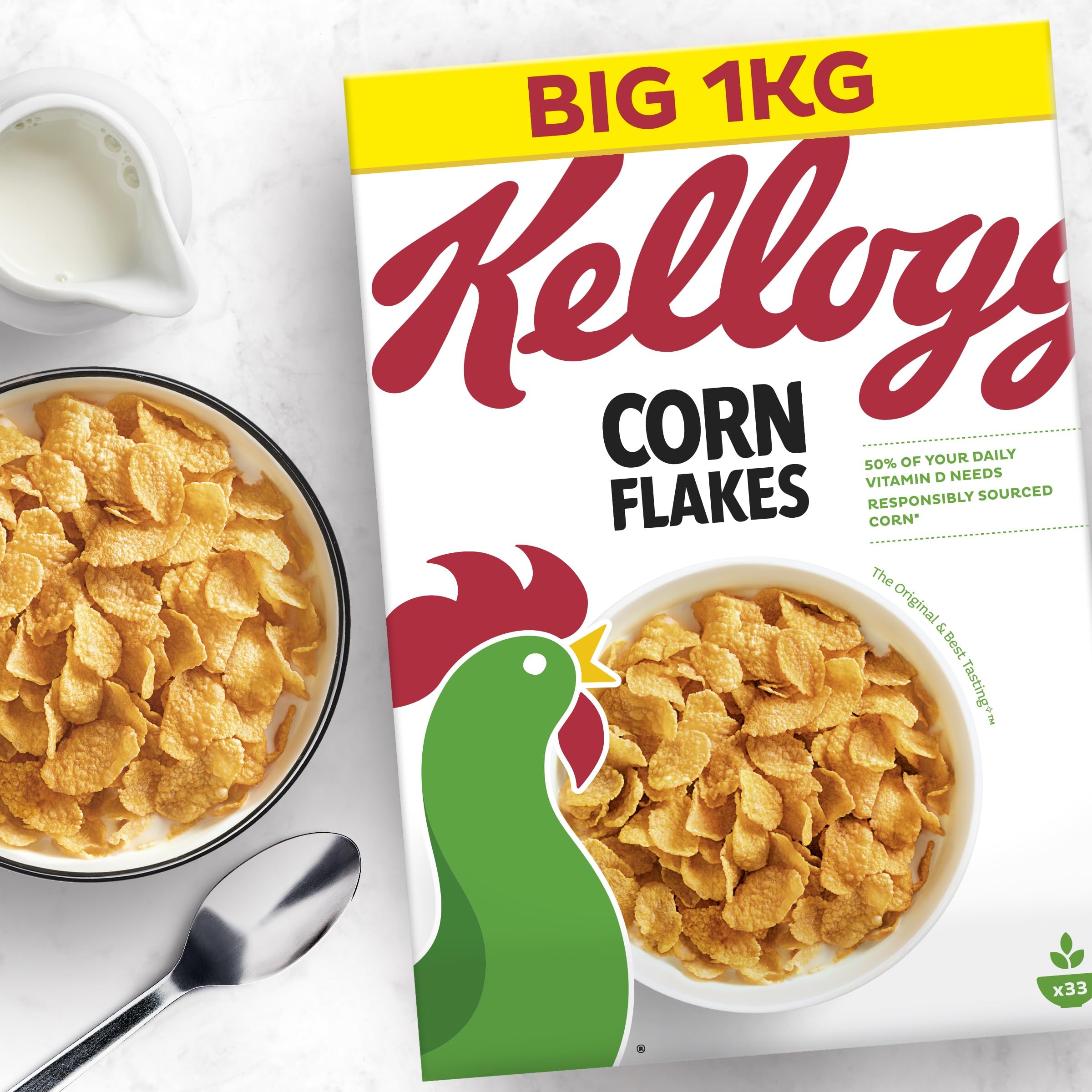 Kellogg's Cornflakes Frühstücksflocken, 1kg 5