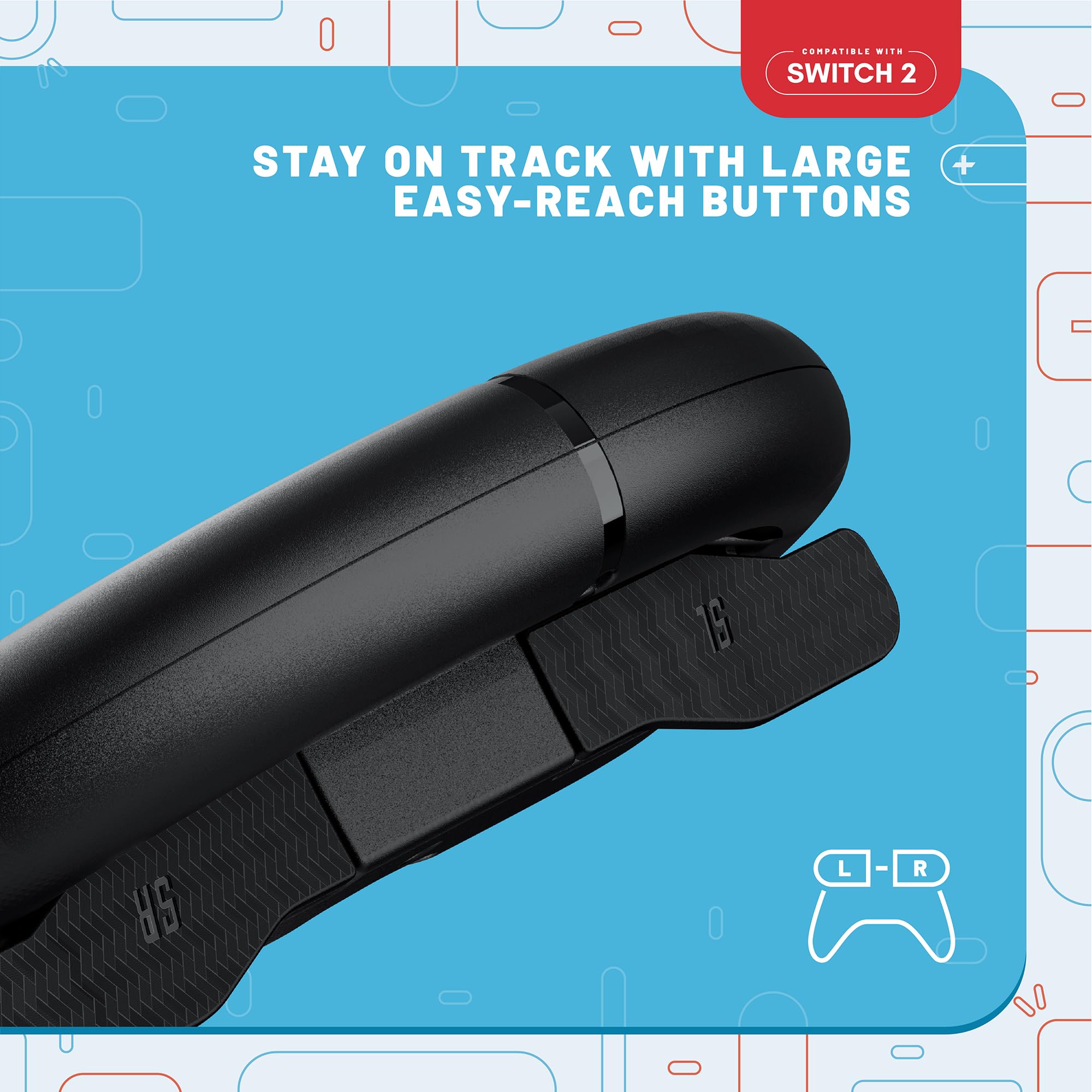 STEALTH Racing Wheel Twin Pack for Switch 2 Controllers 12