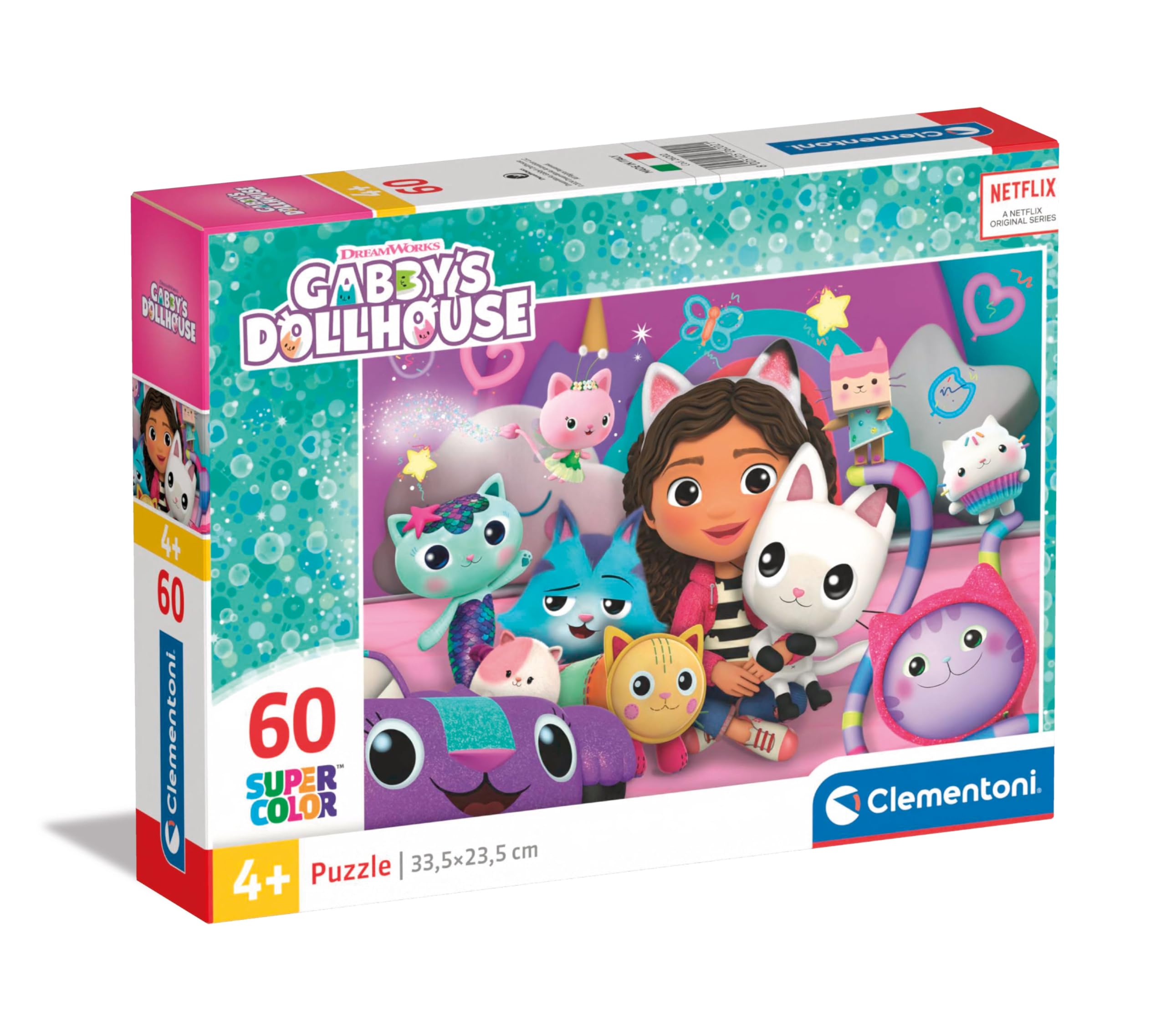 Clementoni Gabby's Dollhouse 60-Piece Jigsaw Puzzle - Supercolor Kids Puzzle 7