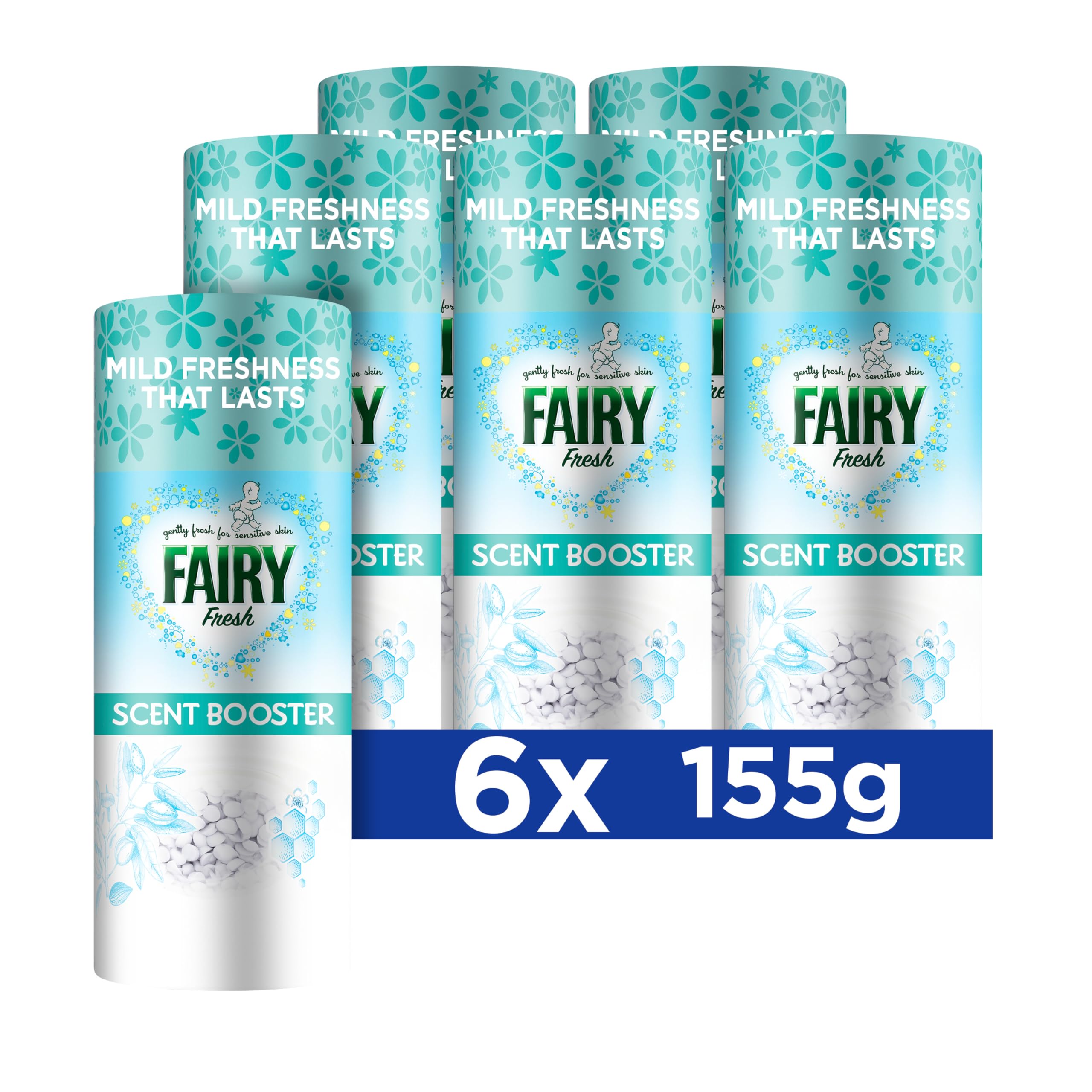 Fairy - In-Wash Scent Booster Fresh 6 x 155g Mild Freshness That Lasts