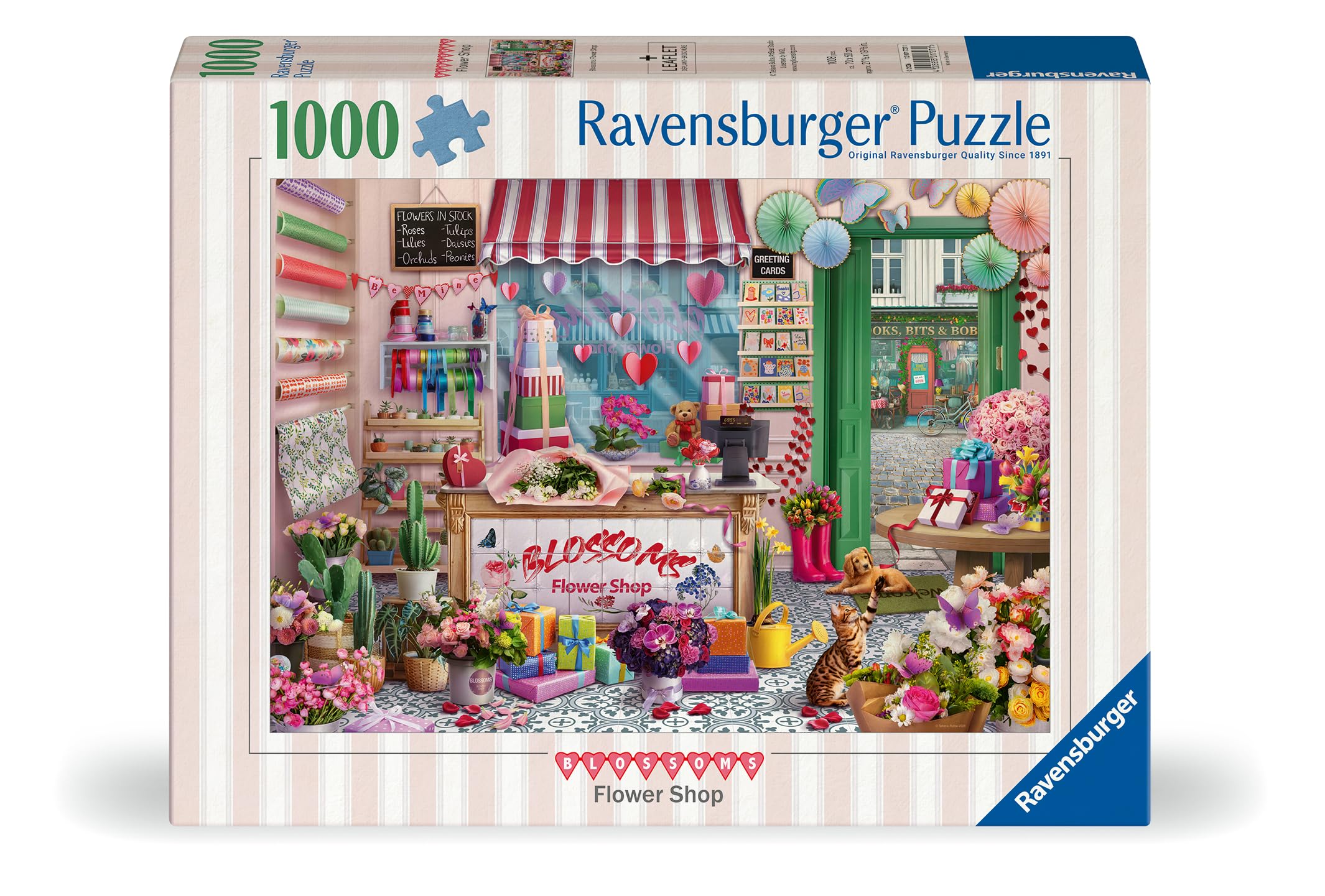 Ravensburger Blossoms Flower Shop Jigsaw Puzzle - 1000 Pieces, 70 x 50cm