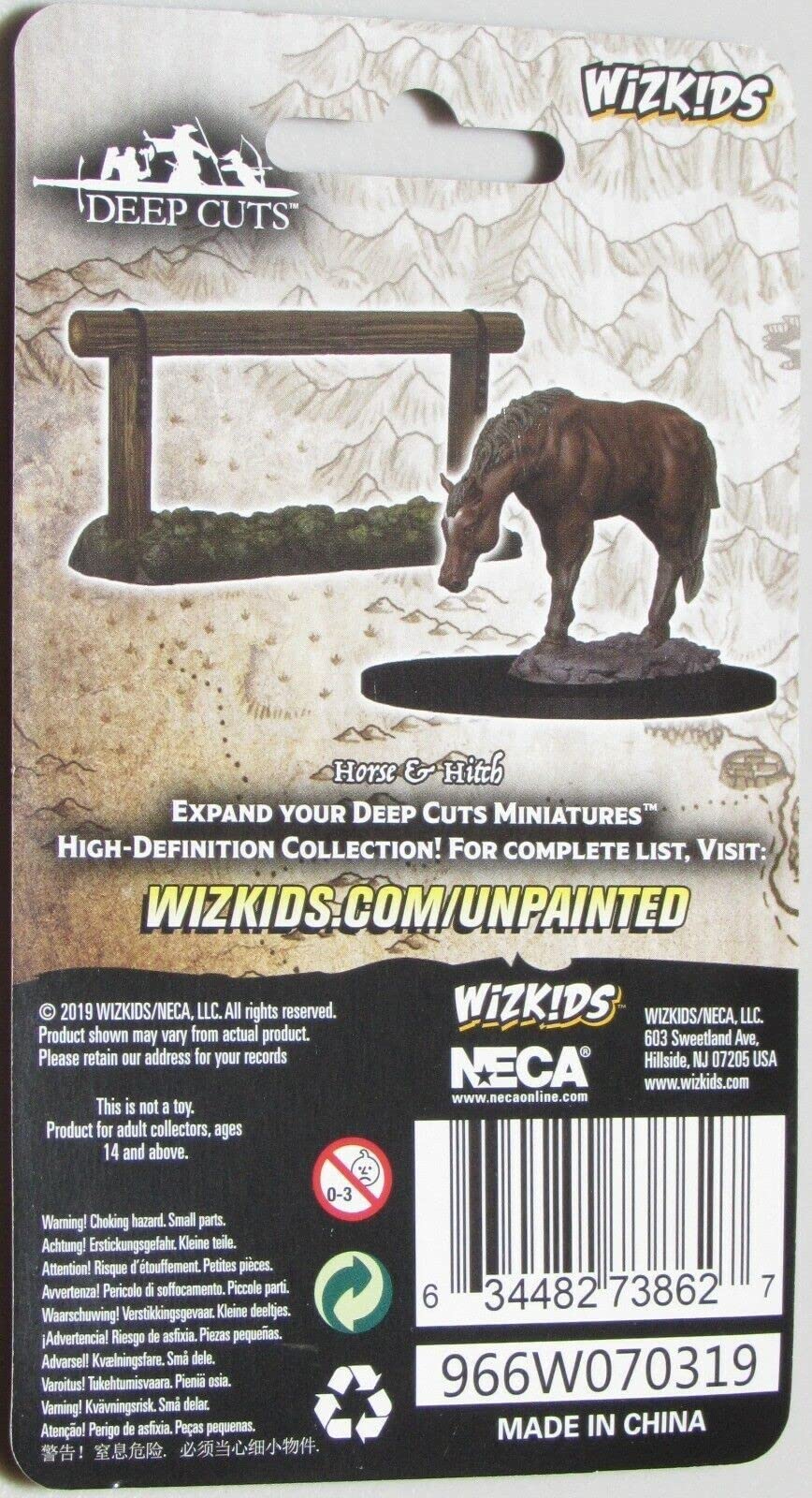 WizKids WZK73862 Horse and Hitch Post Scenery Pack for Miniatures Games 5