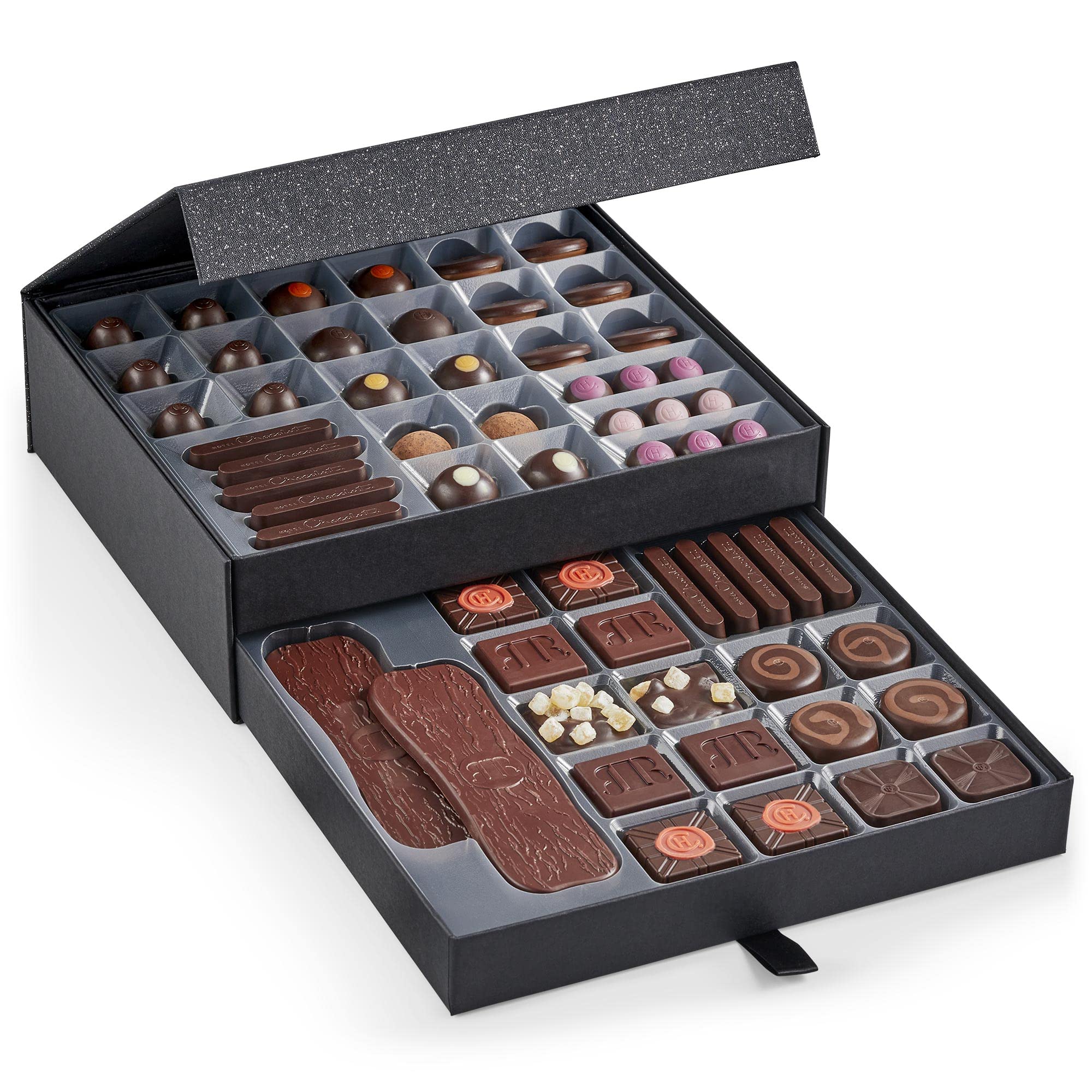 Hotel Chocolat Dark Cabinet - 59 of Our Finest Dark Chocolates, 540g