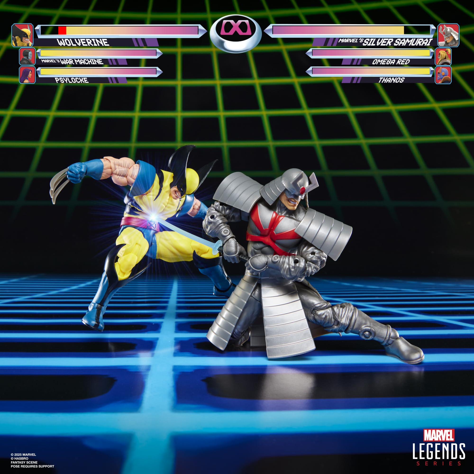 Marvel Legends Series Gamerverse Wolverine vs Silver Samurai 2-Pack Action Figures 8