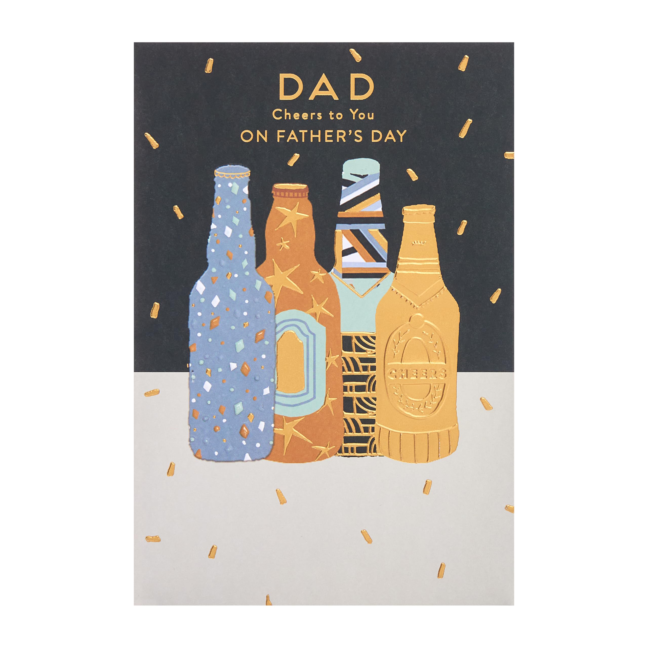 UK Greetings Father's Day Card for Dad, Grandad, Husband | Bottle Design | 14.9 x 22.9 cm 5