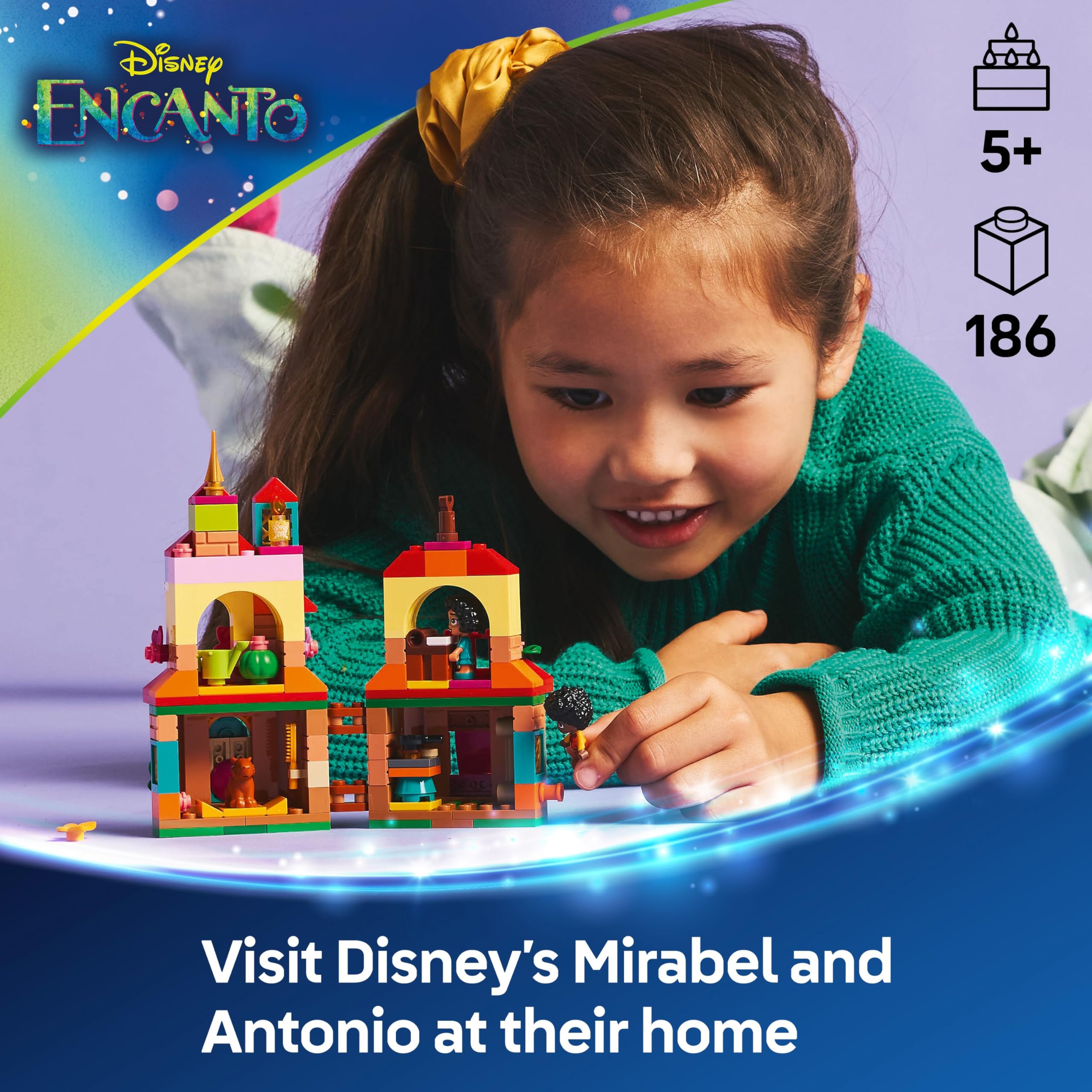 LEGO ǀ Disney Encanto Mini House Building Toy - 186-Piece Playset with Mirabel, Antonio & Capybara Figures 8