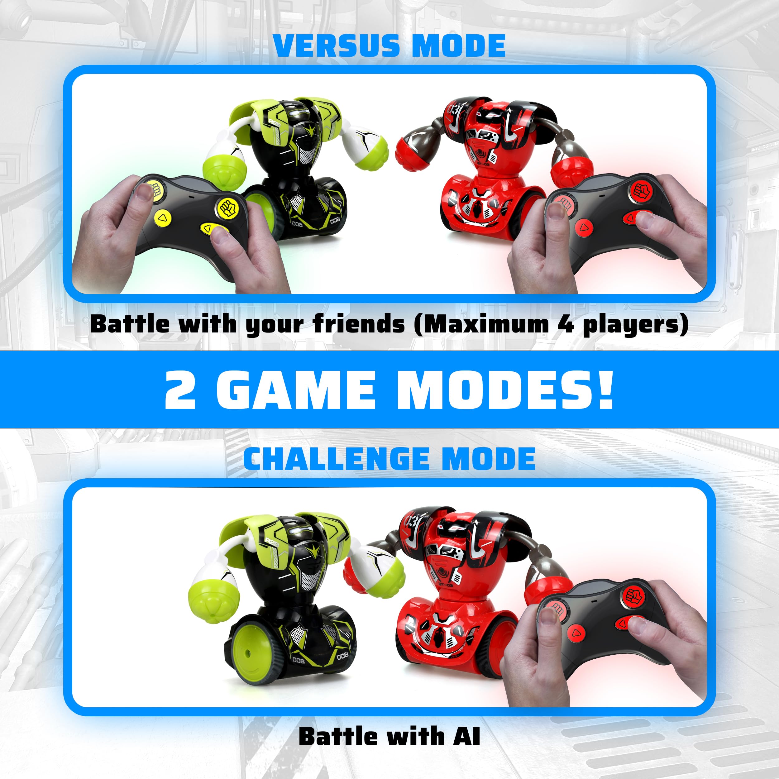 Silverlit Robo Kombat Twin Pack - Battle Robots with LED Eyes & Sound Effects for Ages 5-12 10