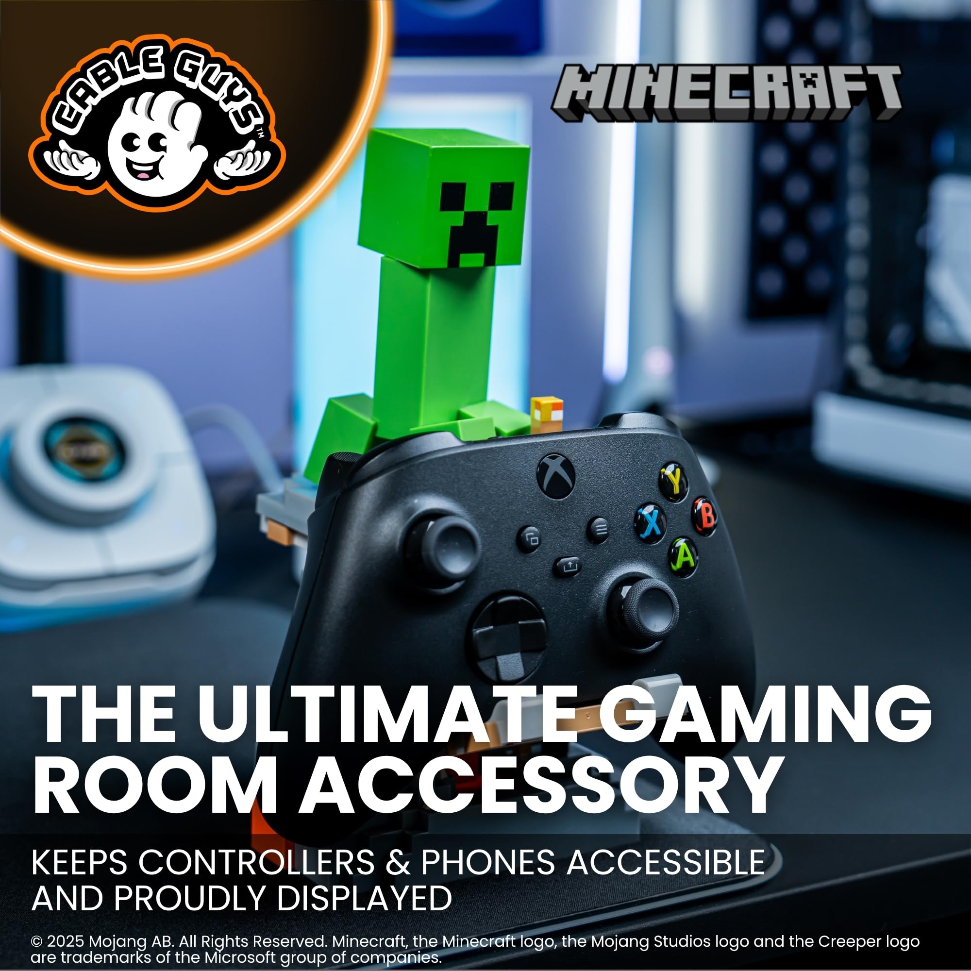 Minecraft Creeper Controller & Phone Holder - Official Mojang Merch for Xbox, PlayStation, Switch 9