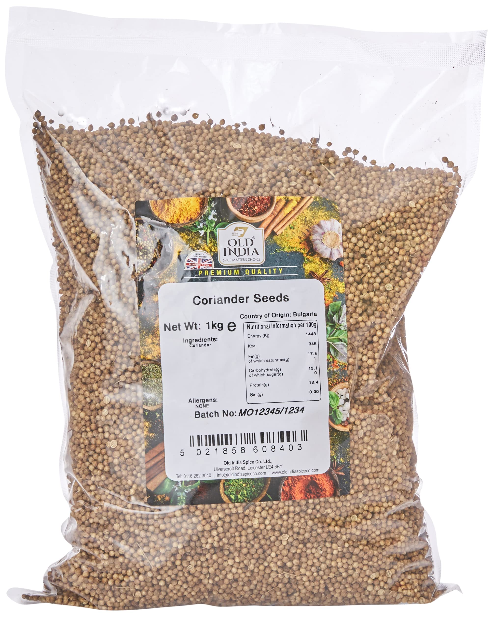 Old India Coriander Seeds - 1kg Whole Spice | Natural & GMO Free