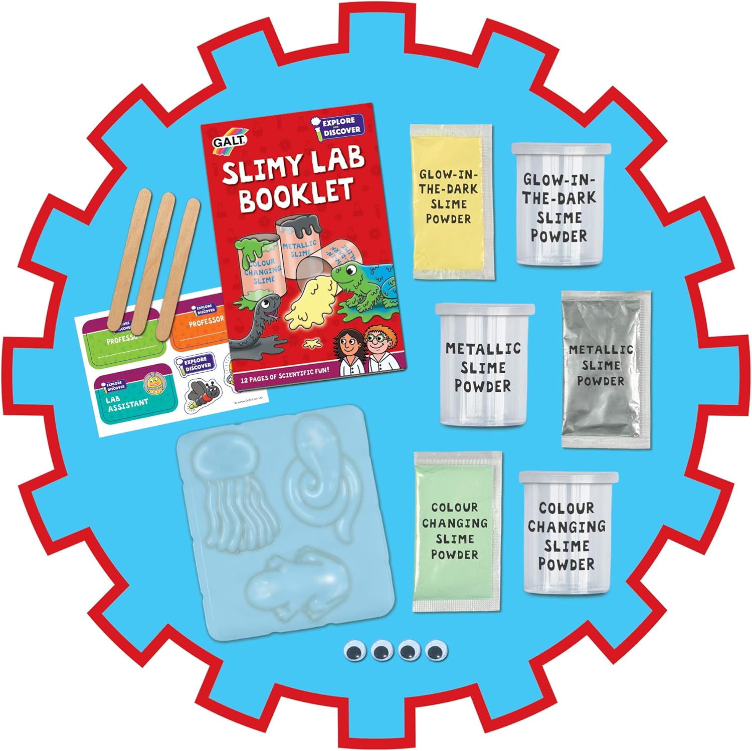 Galt Slimy Lab Science Kit - STEM Learning Slime Experiments for Kids Ages 5+ 3
