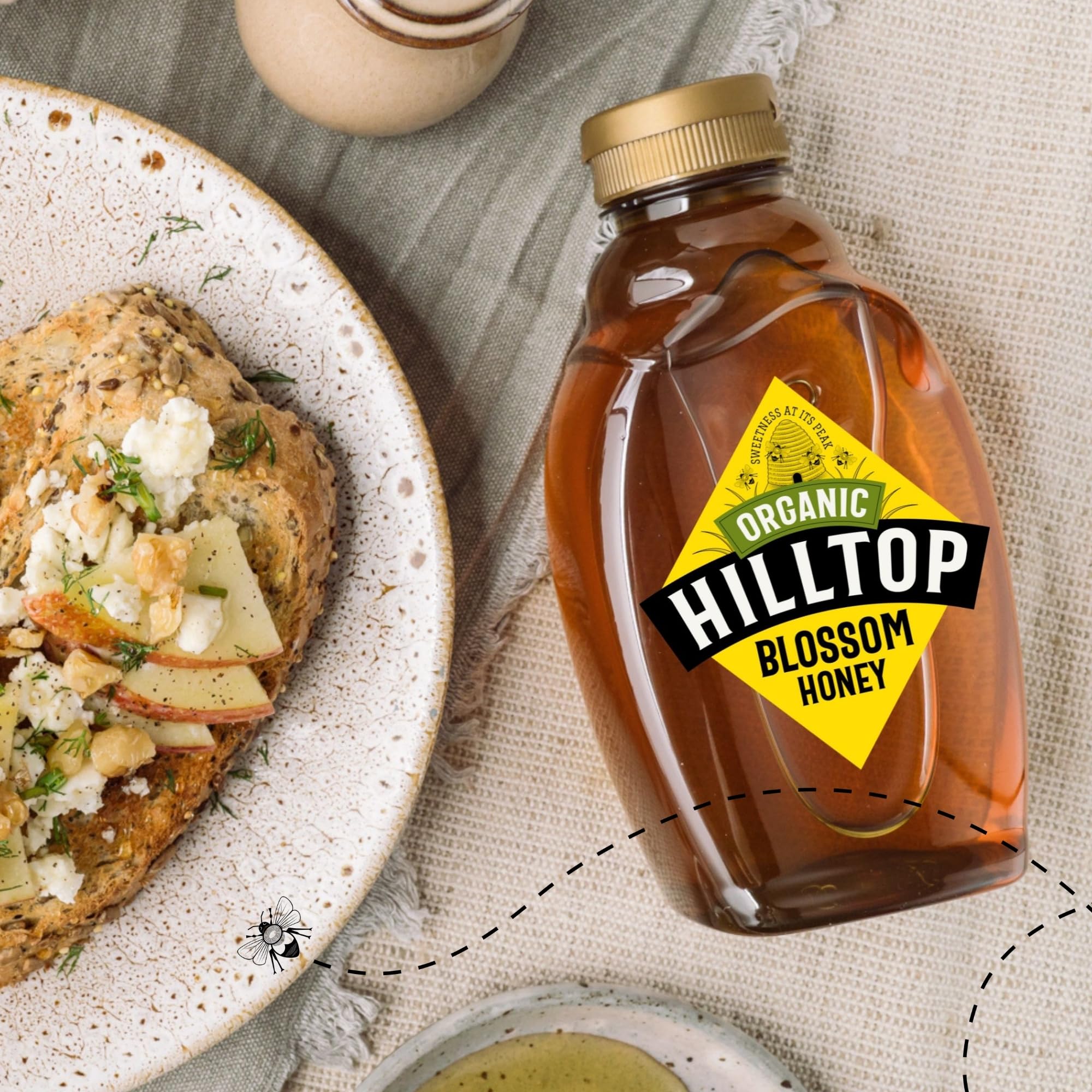 Hilltop Honey - Organic Blossom Honey - Squeezy Bottle - 720g 11