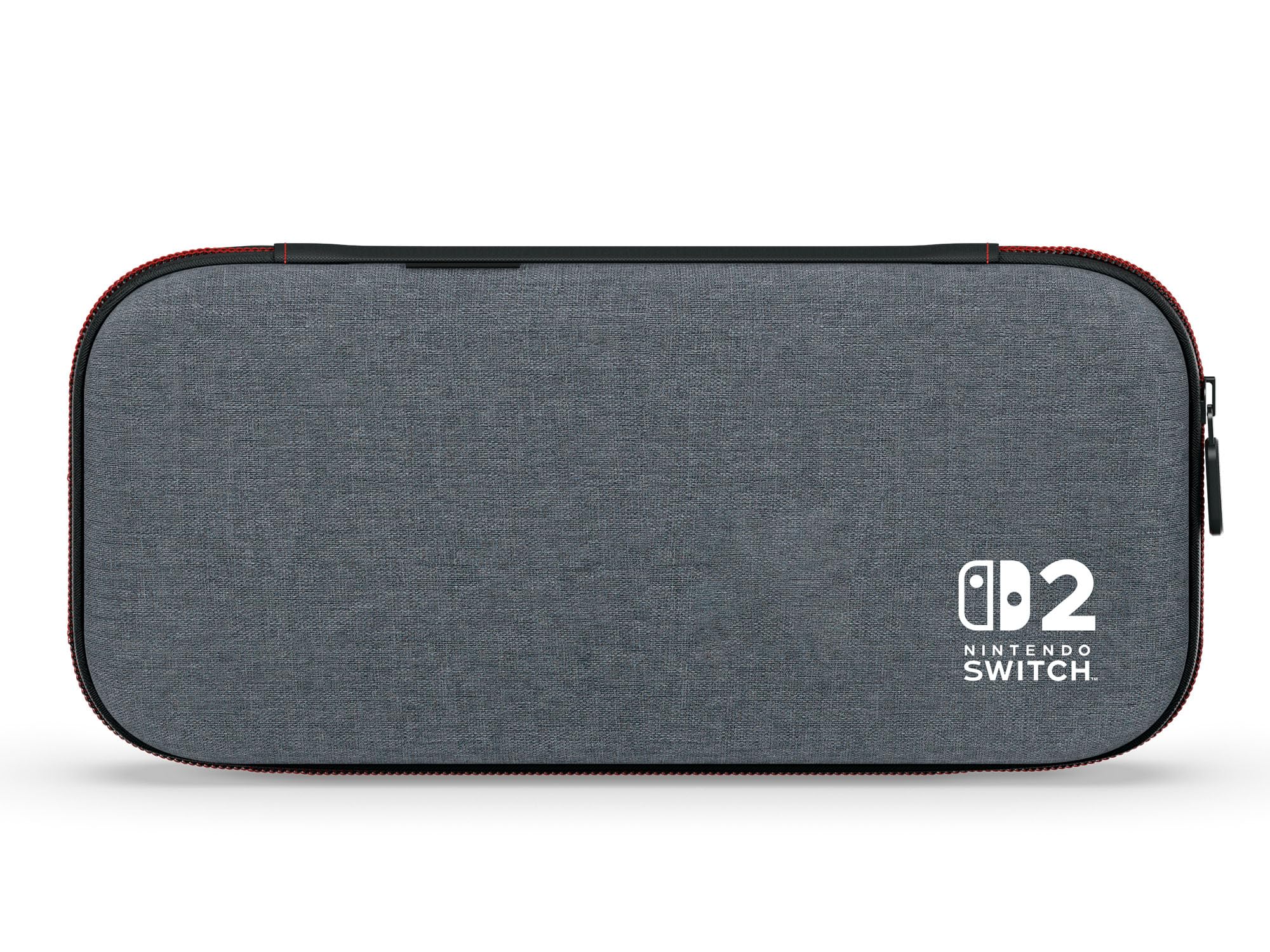 PowerA Slim Case für Nintendo Switch 2 – Grau, offiziell lizenziert, für 10 Spiele, gepolsterter Displayschutz, integrierter Ständer