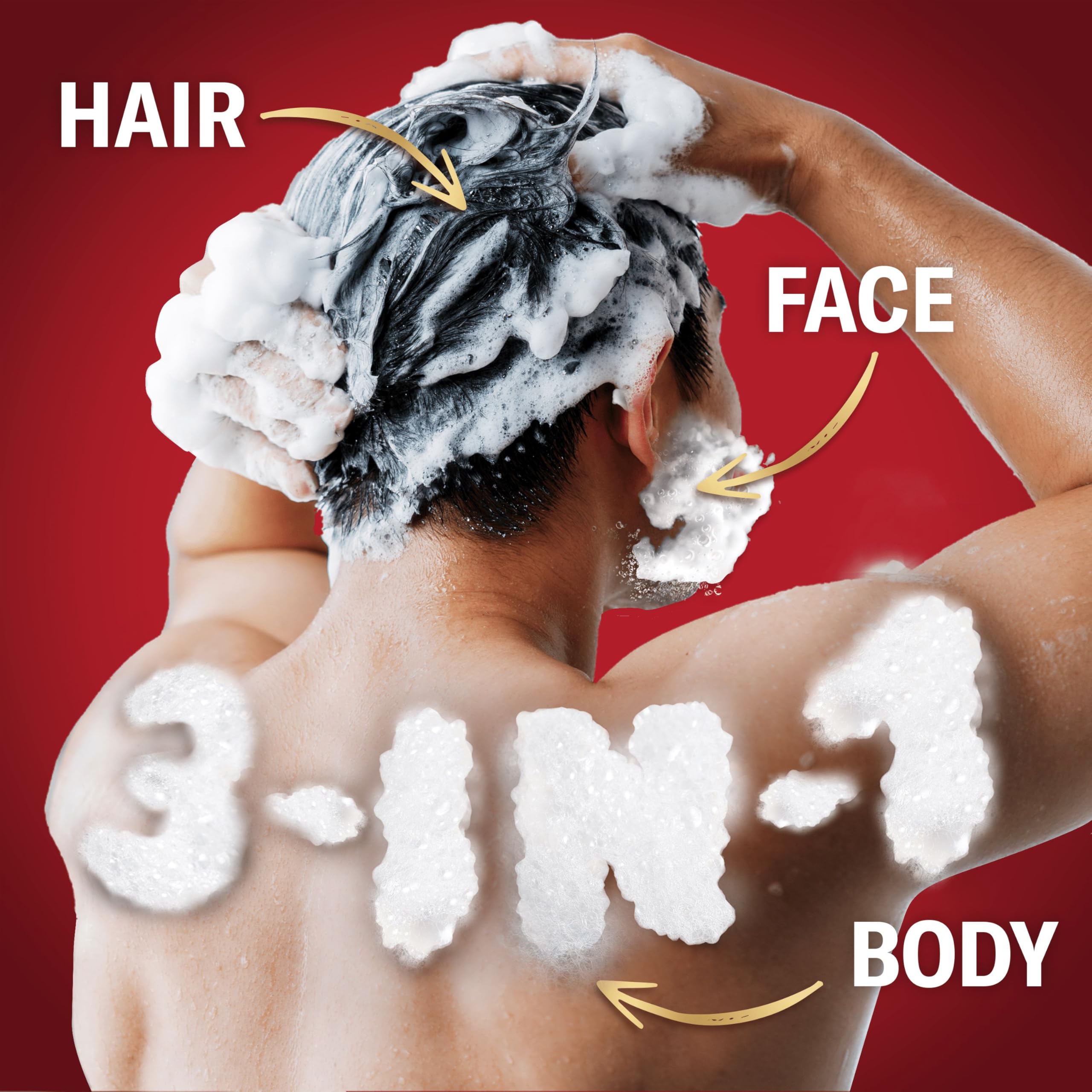 Old Spice Deep Sea Men's 3-in-1 Shower Gel & Shampoo (1000ml) 4