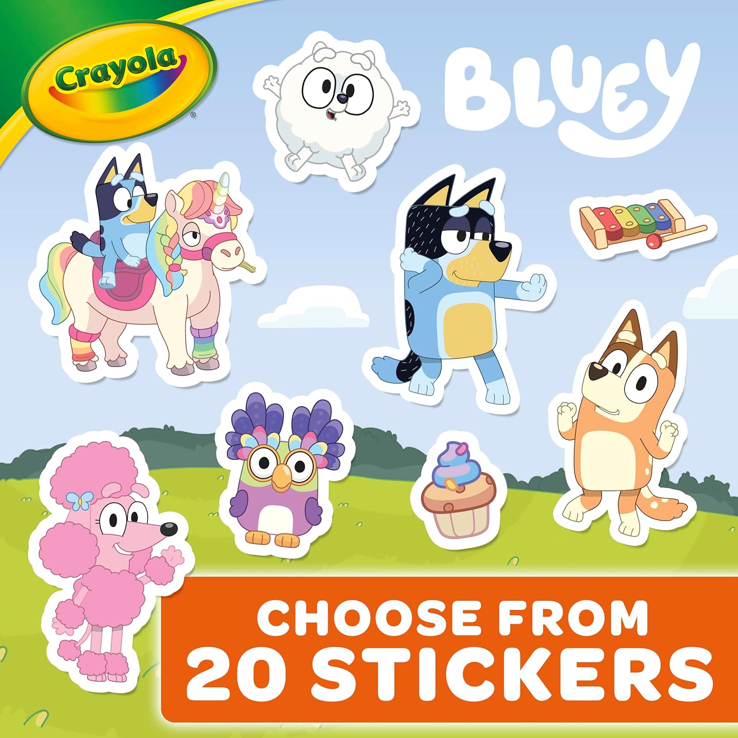 CRAYOLA - Bluey Colouring Book 96 Pages with Sticker Sheet 8