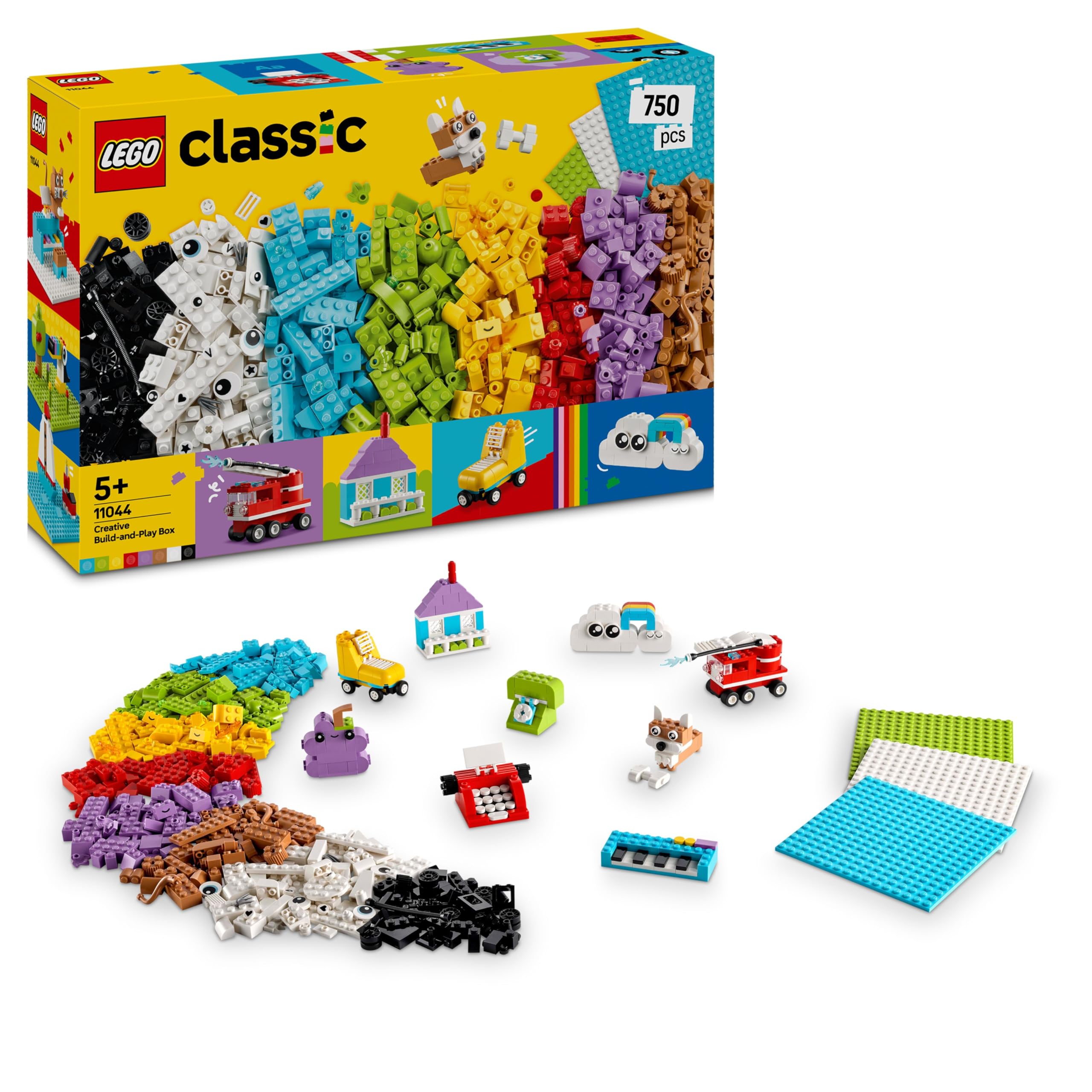 LEGO Classic Creative Build-and-Play Box 11044 - 750 Pieces | Ages 5+ | 2025 Model