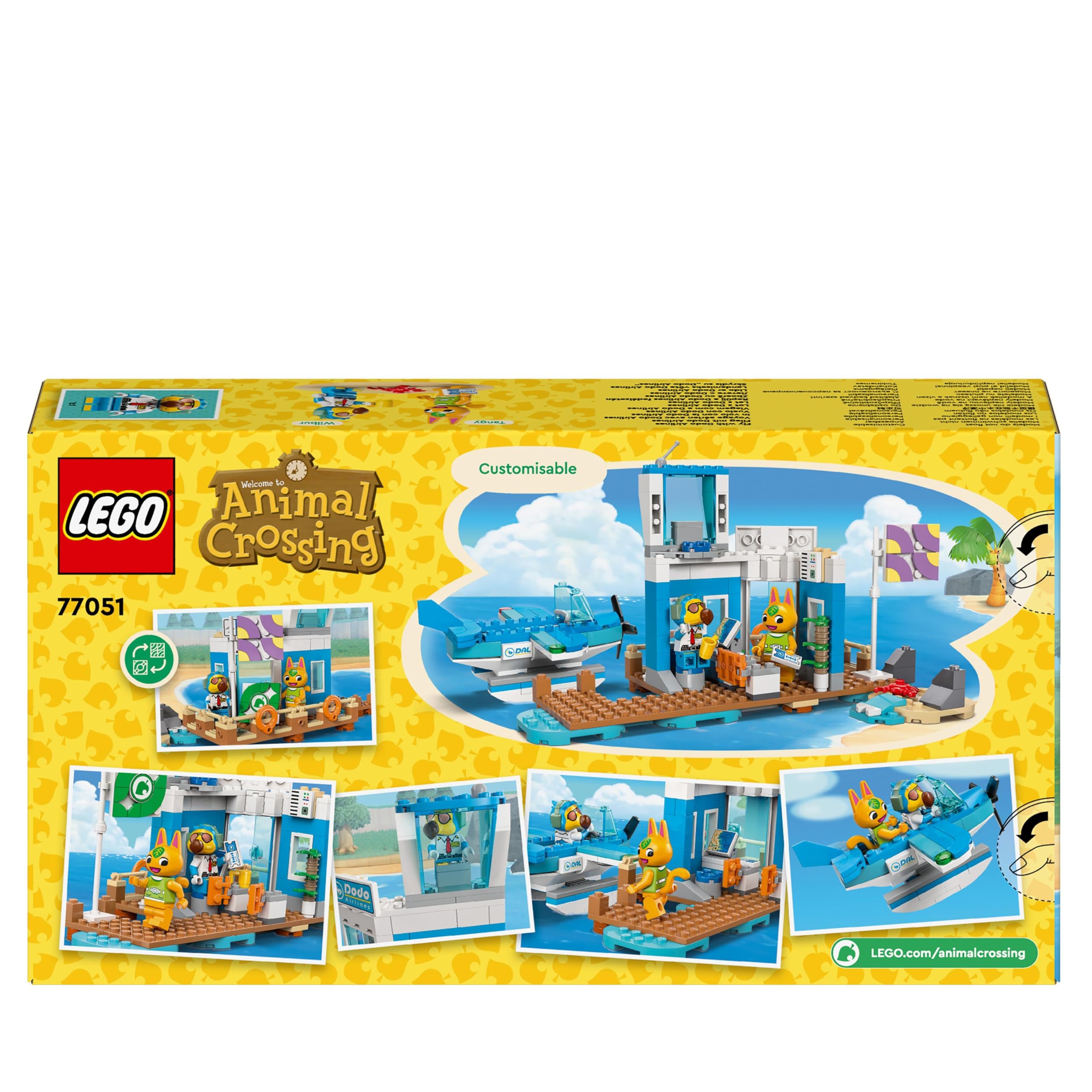 LEGO Animal Crossing Fly with Dodo Airlines Airport Playset - Building Set for Kids 7+ 9
