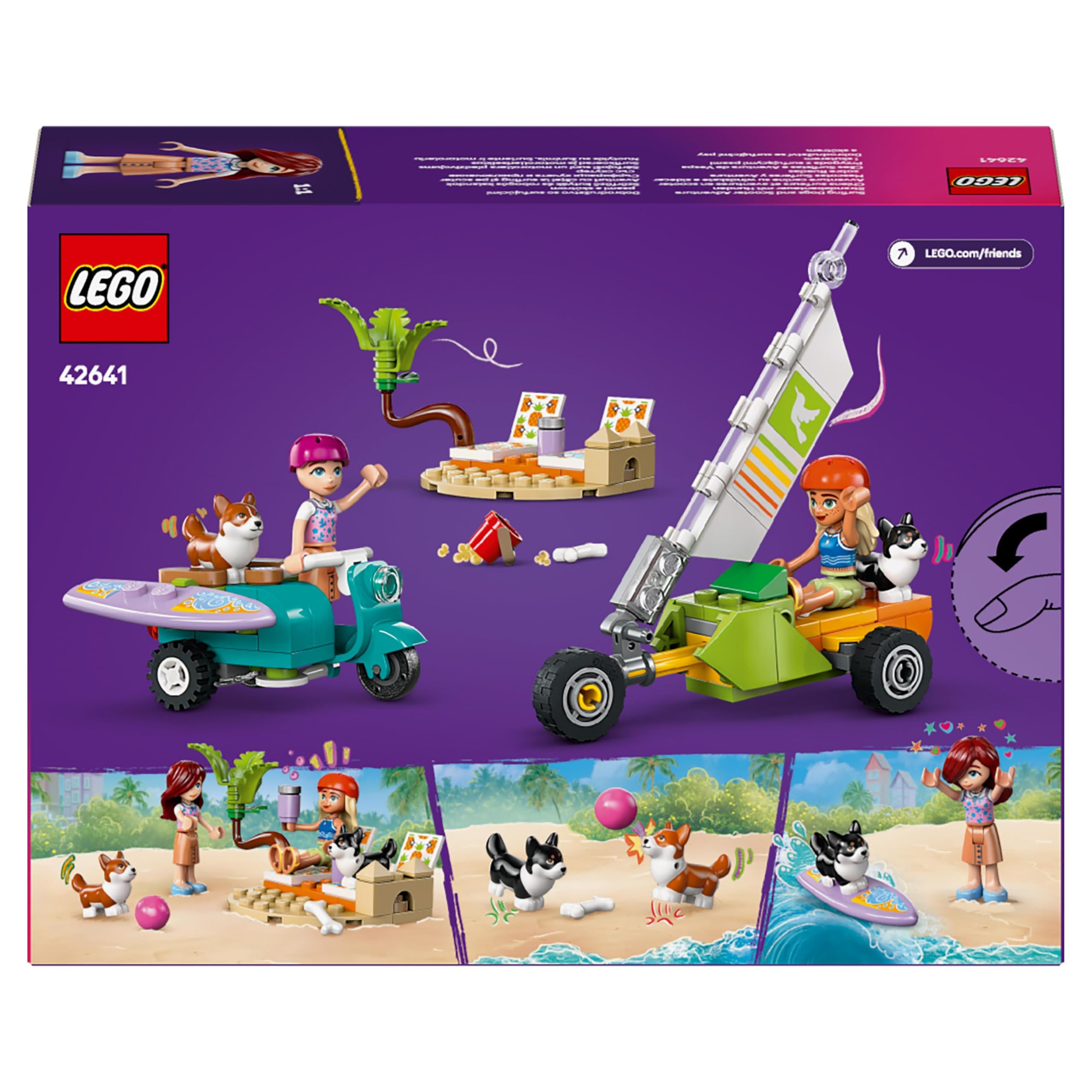 LEGO Friends Surfing Dogs and Scooter Adventure Set - Building Toy with Mini Dolls and Vehicles for Ages 6+ 14