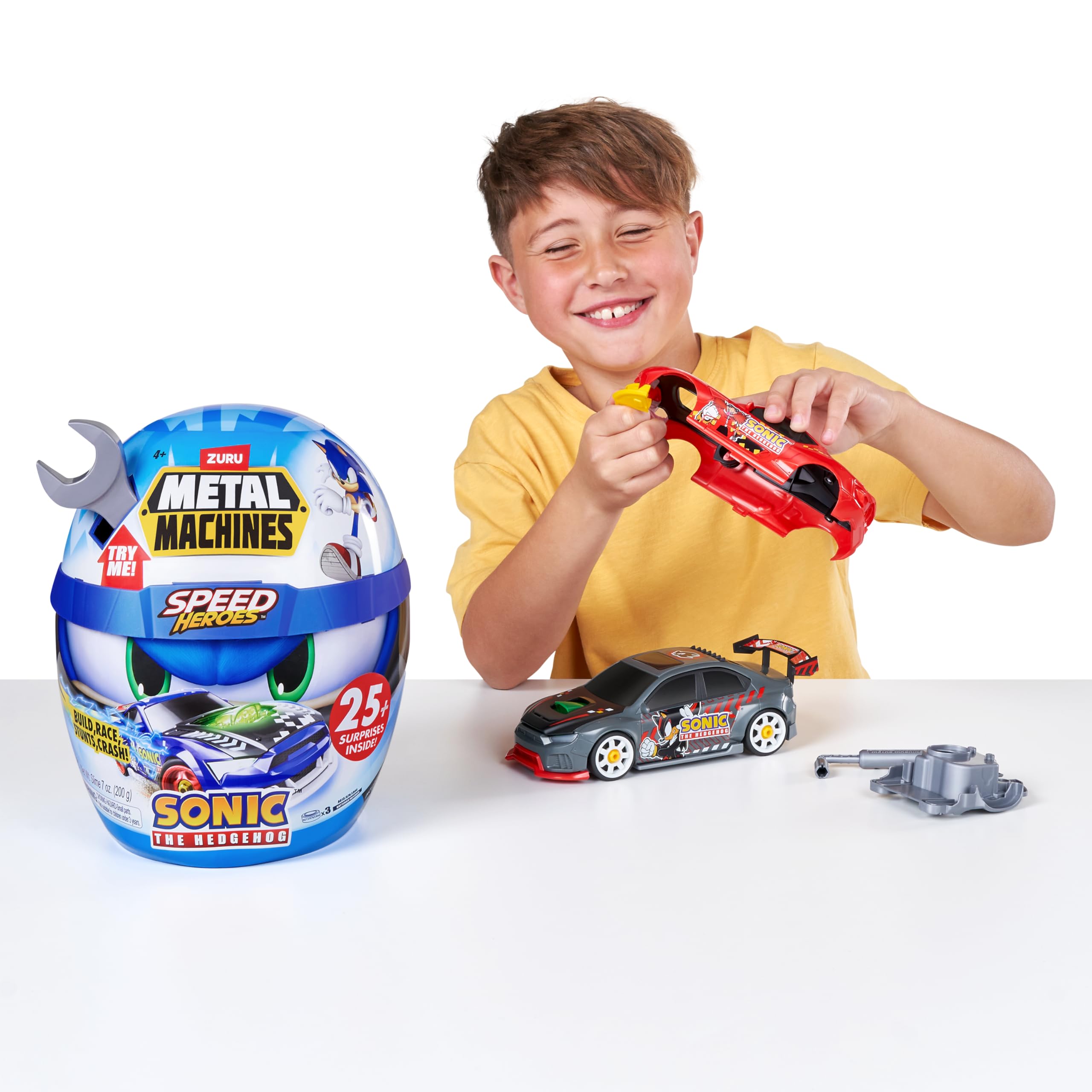 Metal Machines Speed Heroes by ZURU - Build & Race Sonic the Hedgehog Car (Model 67128) 5