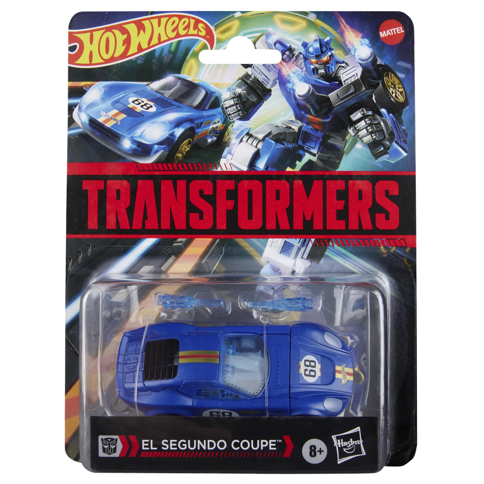 Transformers Hot Wheels El Segundo Coupe Deluxe Class Figure | Converts in 17 Steps | 12.5 cm Robot Mode