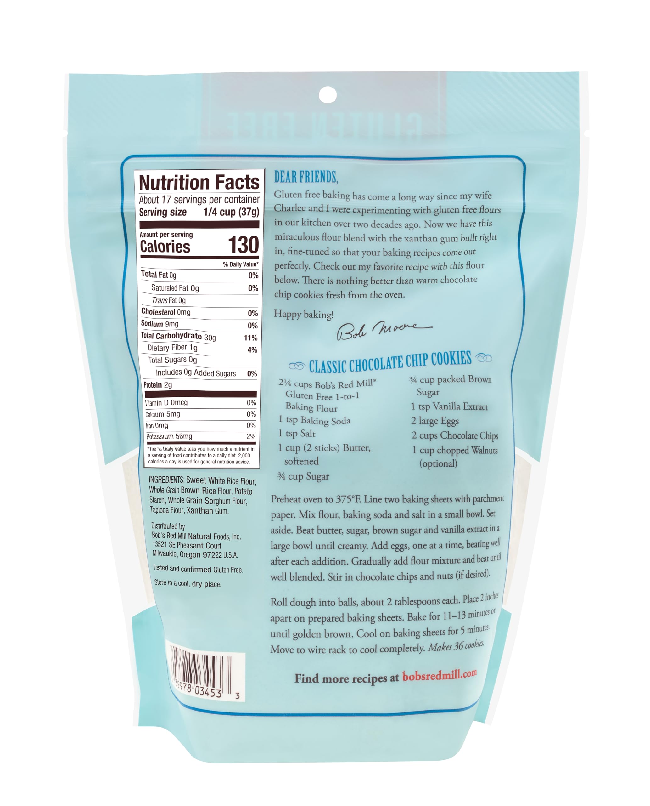 Bob's Red Mill - Gluten Free 1 to 1 Baking Flour, 624g Pouch 6