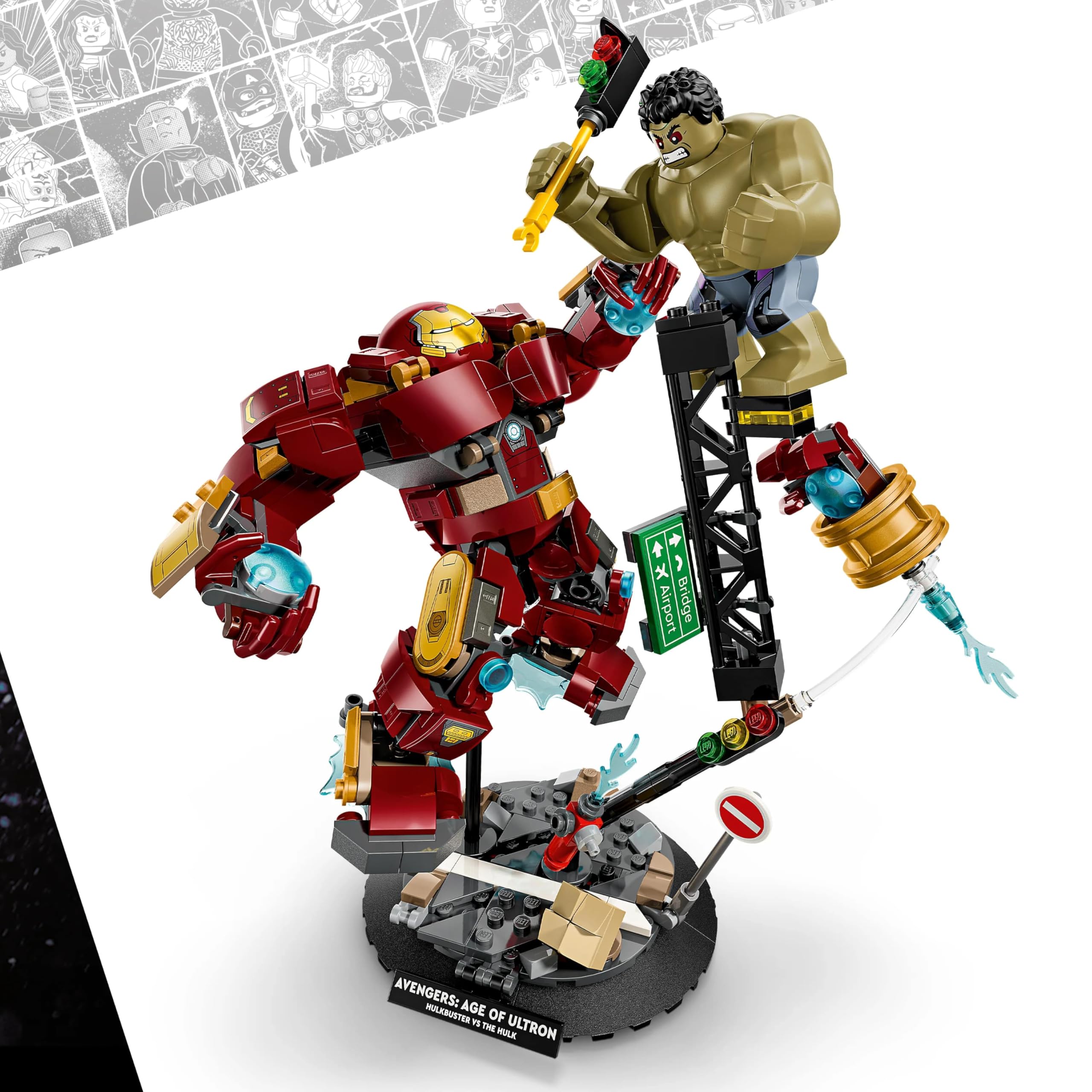LEGO Marvel Epic Battle: Hulkbuster vs. The Hulk Building Set | Age 9+ | Model 76343