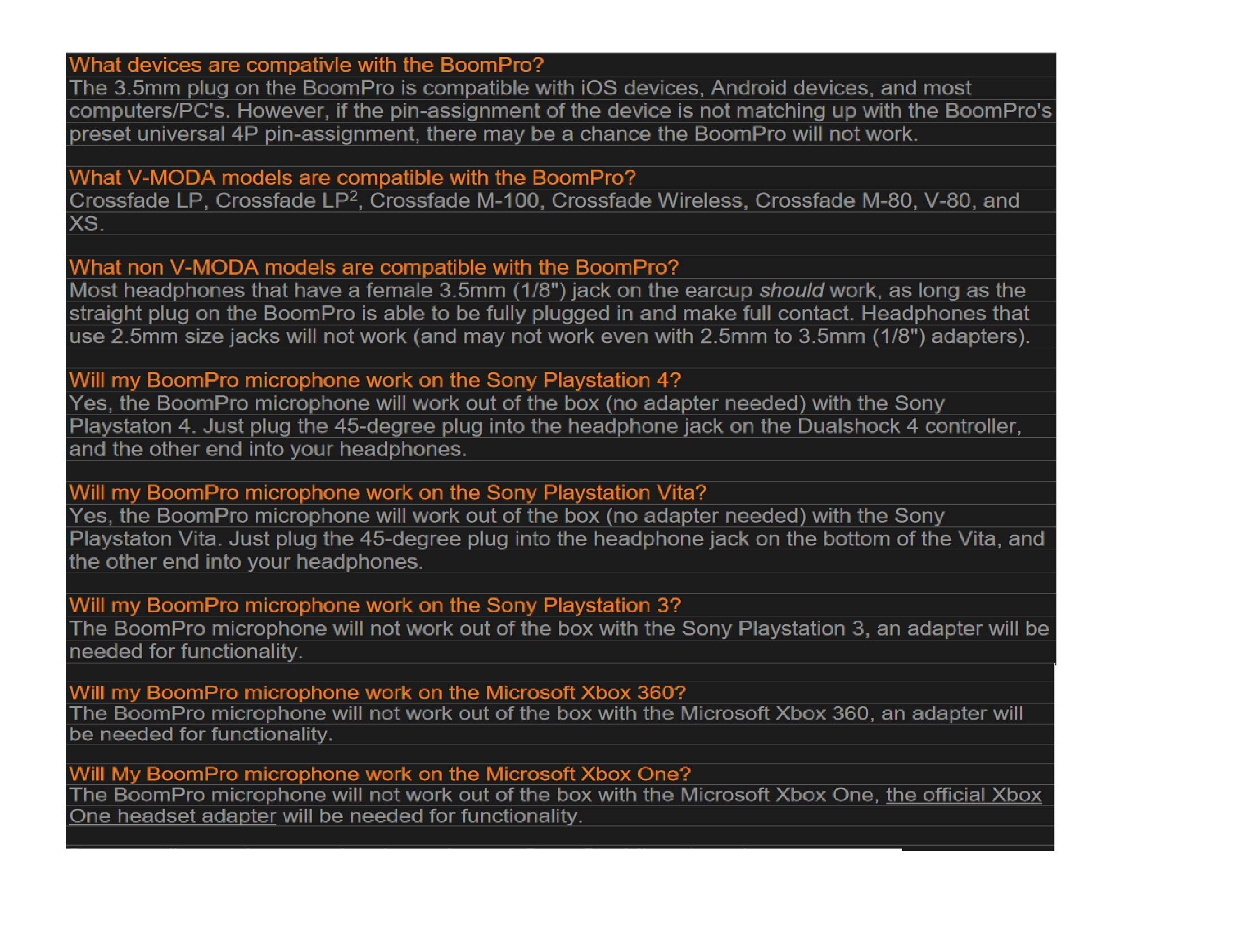 V-Moda BoomPro Detachable Microphone for Gaming & Communication - Black 11