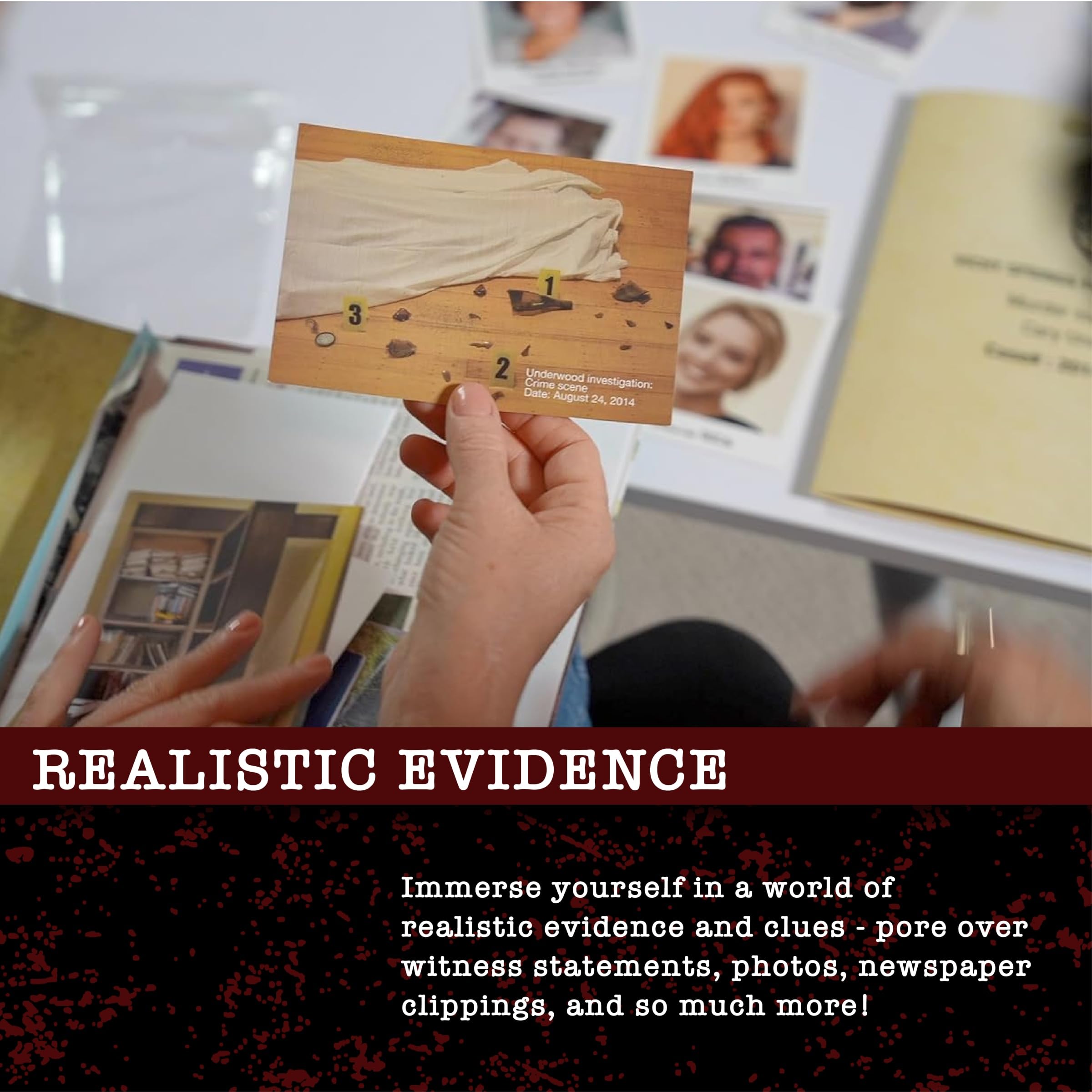 Murder Mystery Party Underwood Cellars Case Files Board Game 3