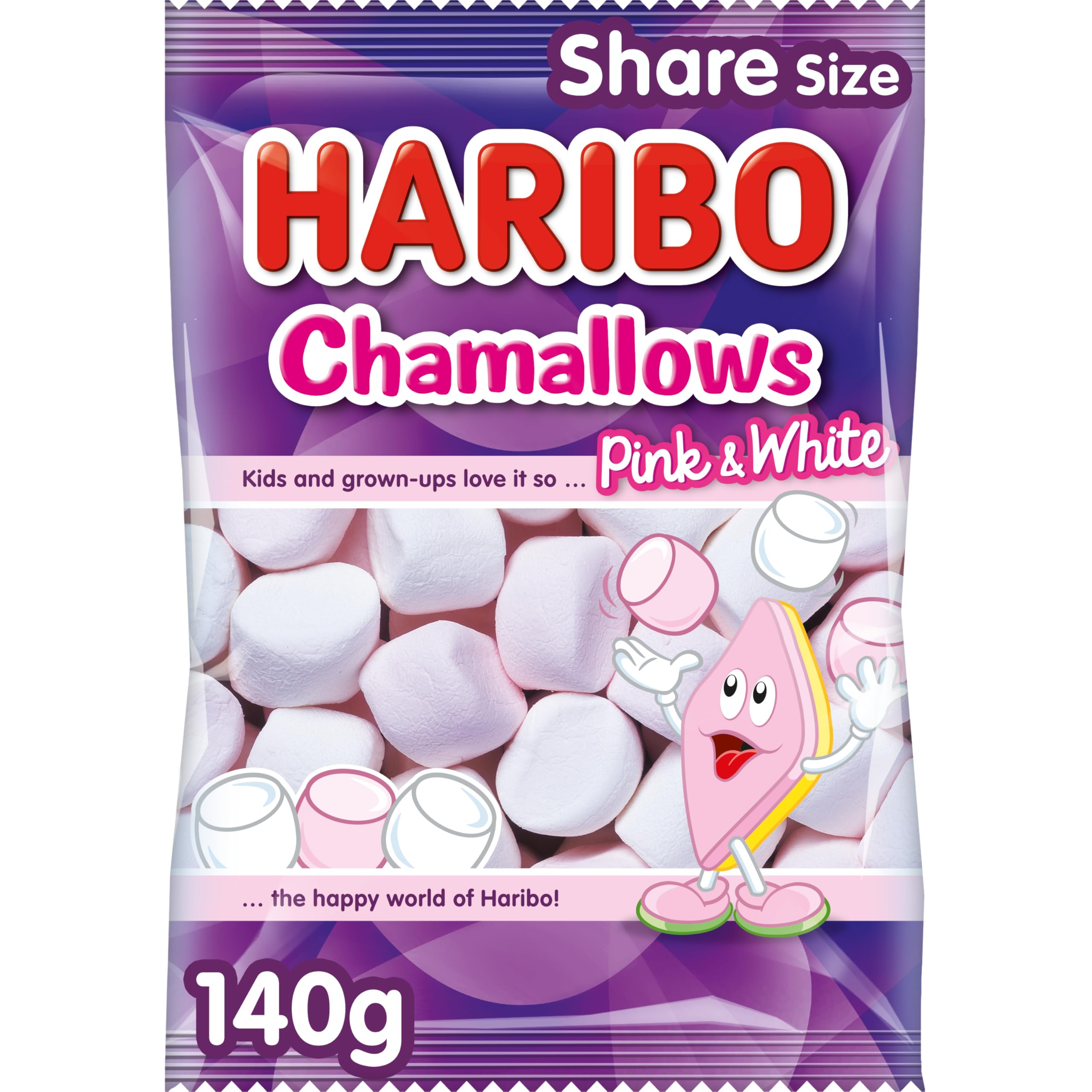 HARIBO Chamallows Marshmallows - Ideal for Baking, S'mores, BBQs | 140g Bag