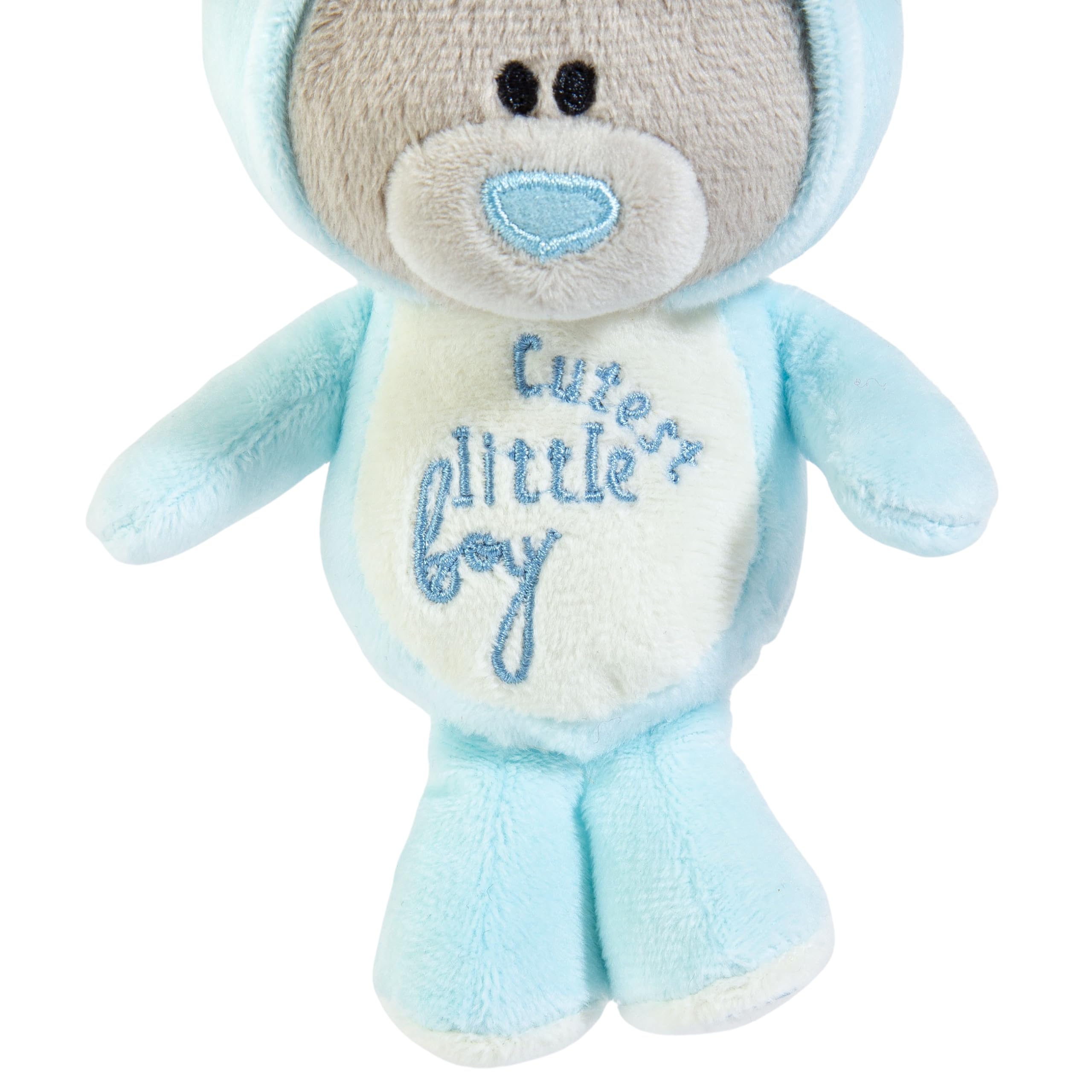 Me To You Tiny Tatty Teddy New Baby Boy Plush Bear in Bunny Onesie | 10cm High