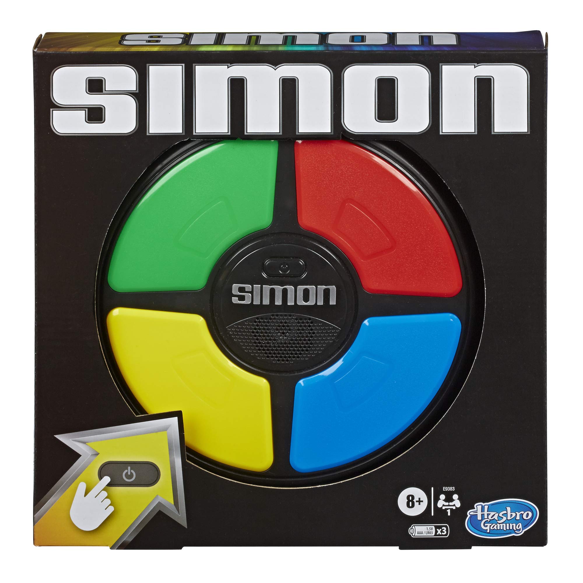 Simon Electronic Memory Game - Handheld Light and Sound Challenge for Kids 8+