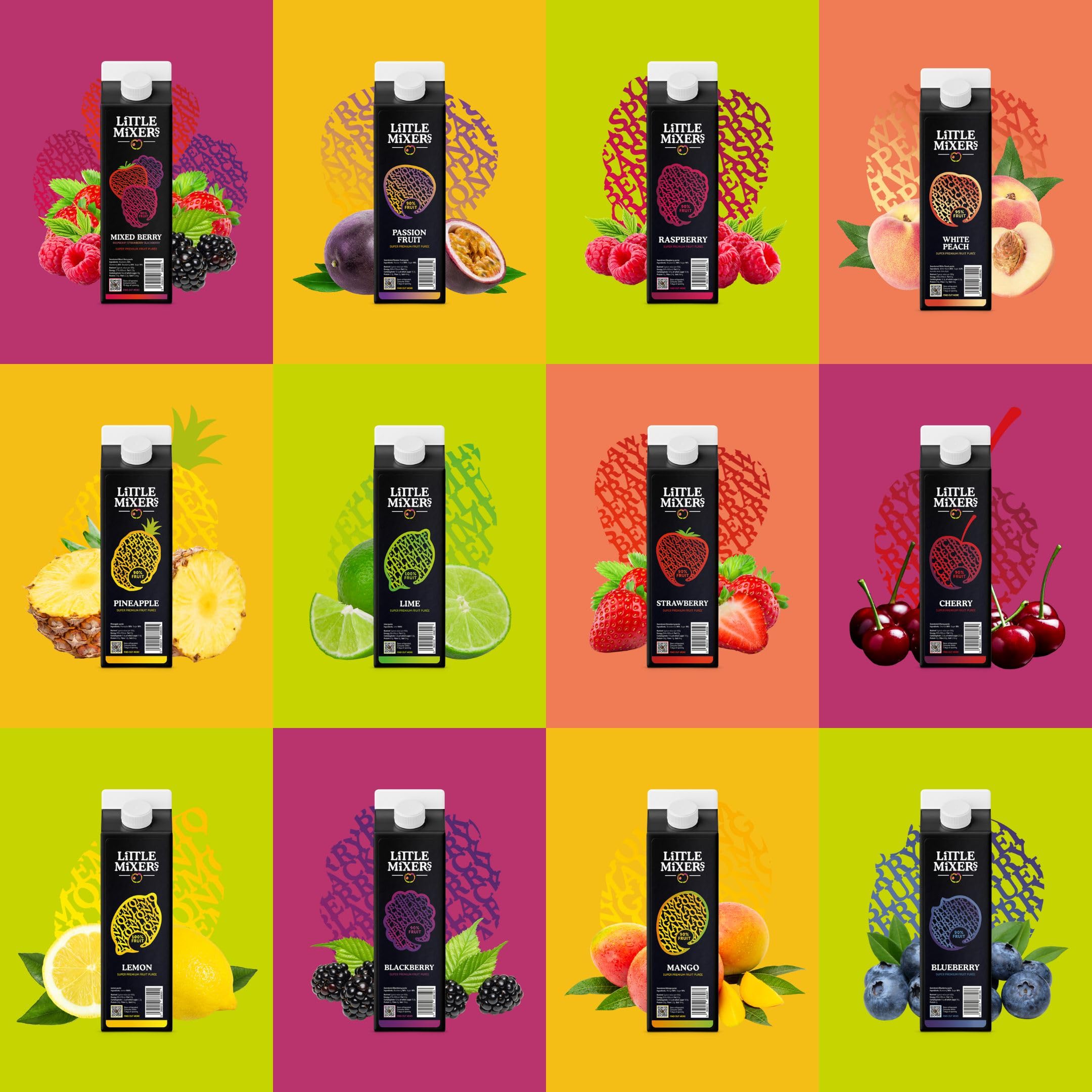 LITTLE MIXERS Passion Fruit Purée - 1L Carton | Cocktail & Dessert Mixer | Made in UK 8