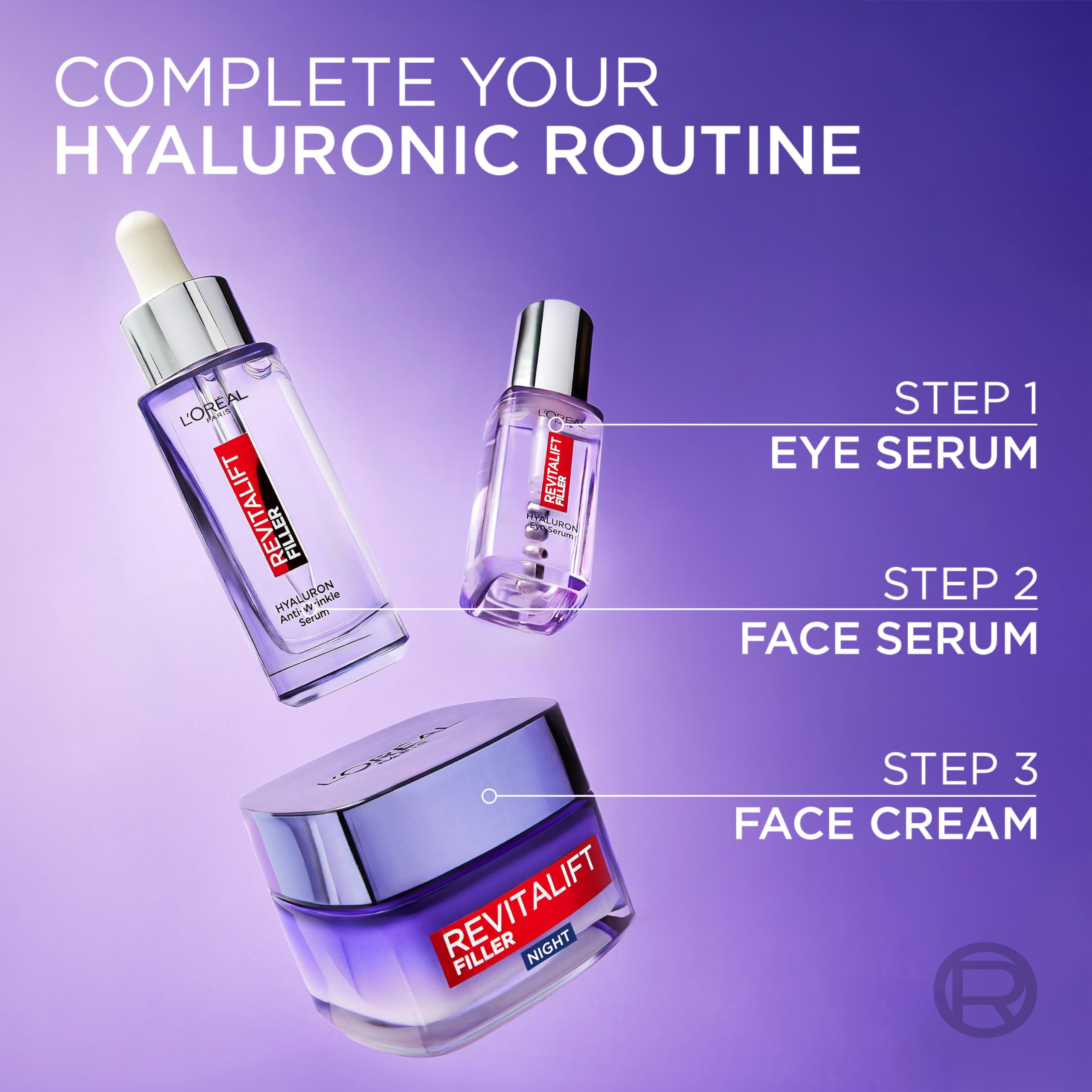 L'Oréal Paris Revitalift Filler Replumping Anti-Ageing Night Cream (50 ml) 6