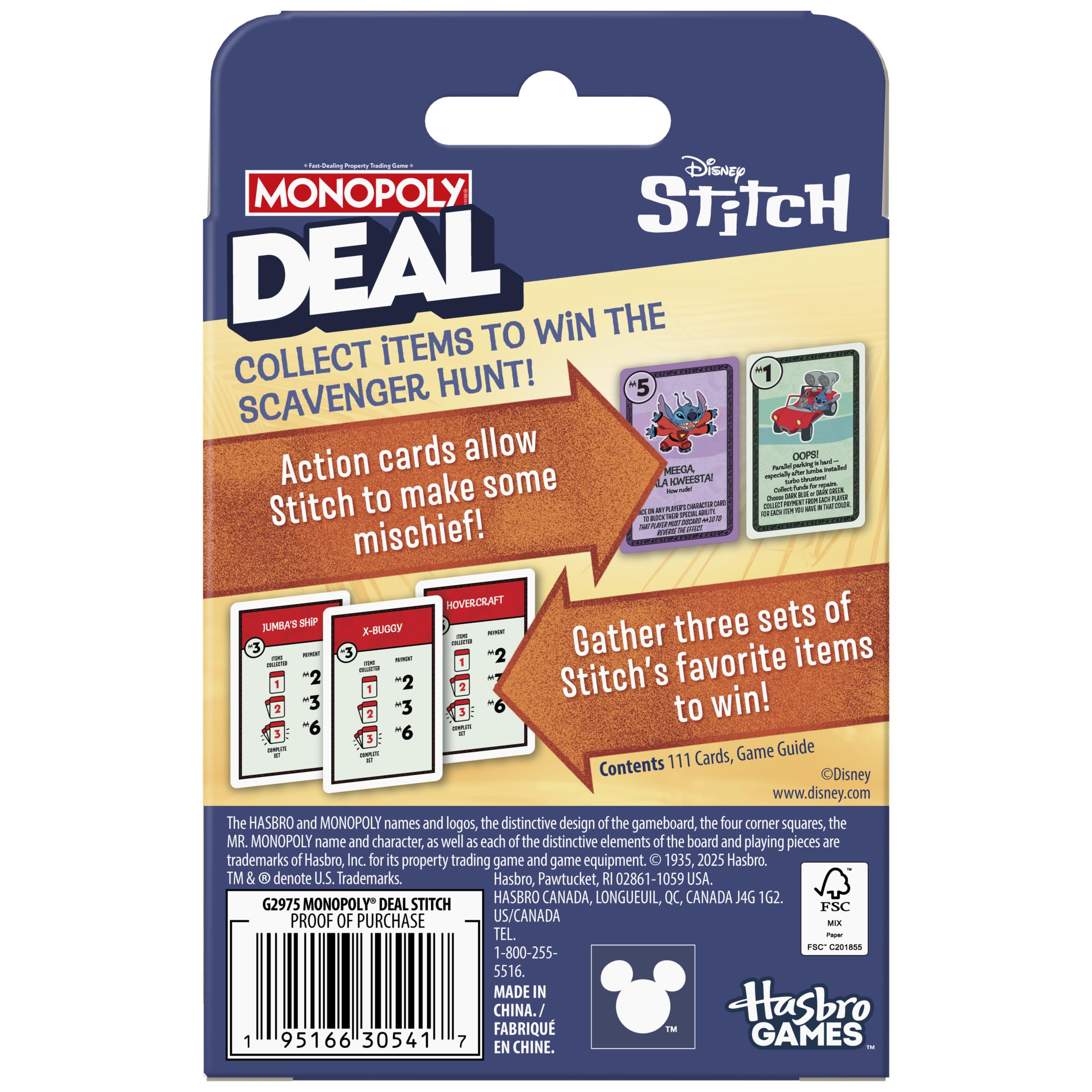 Monopoly Deal Disney Stitch Edition Card Game 3