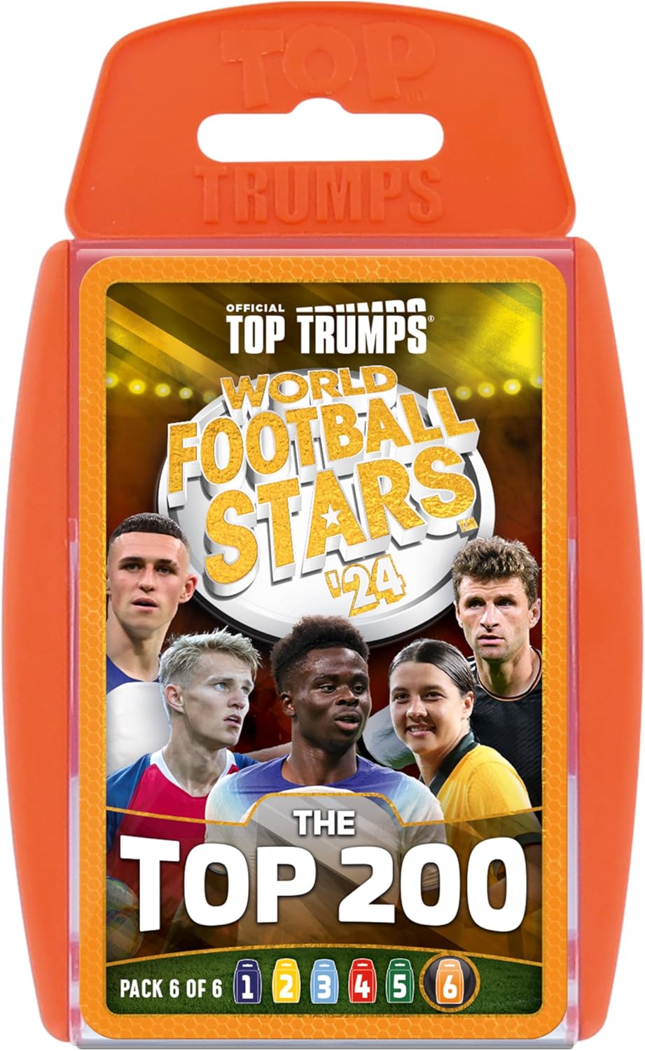Top Trumps World Football Stars Top 200 Card Game Pack 6