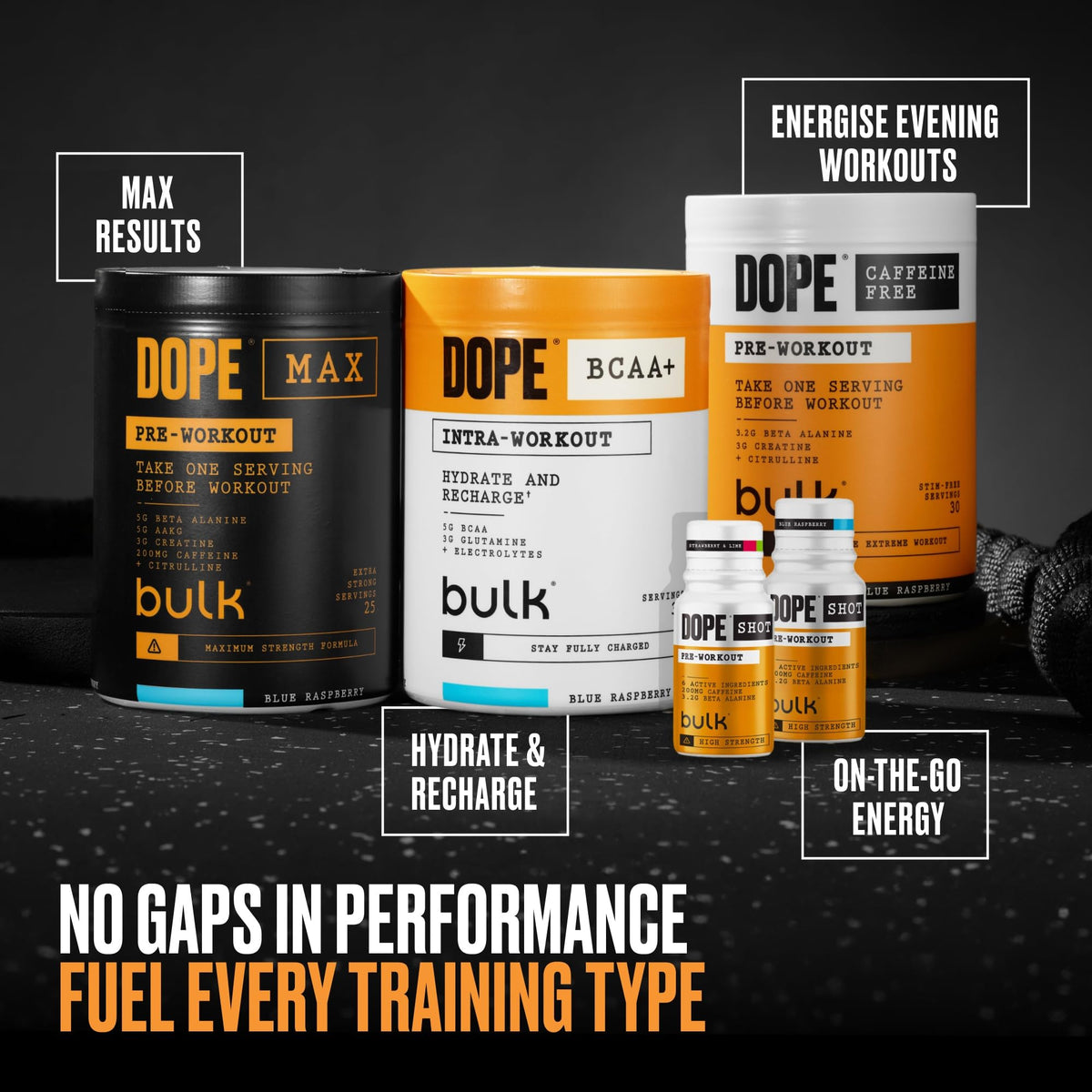 Bulk Dope Pre-Workout Powder - Cherry Cola | 3g Creatine | 200mg Caffeine 6
