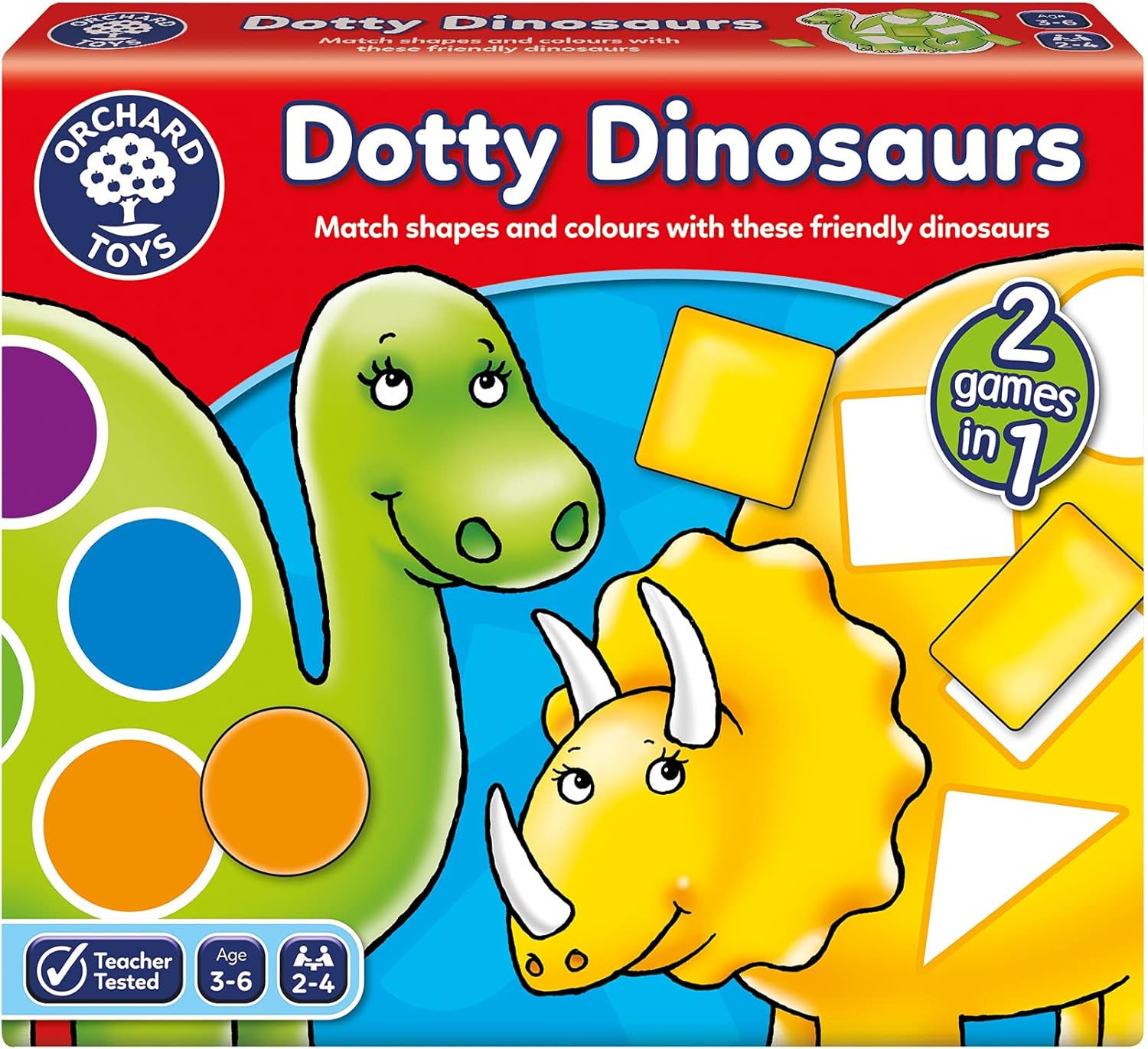 Orchard Toys Dotty Dinosaurs Board Game for Ages 3-6