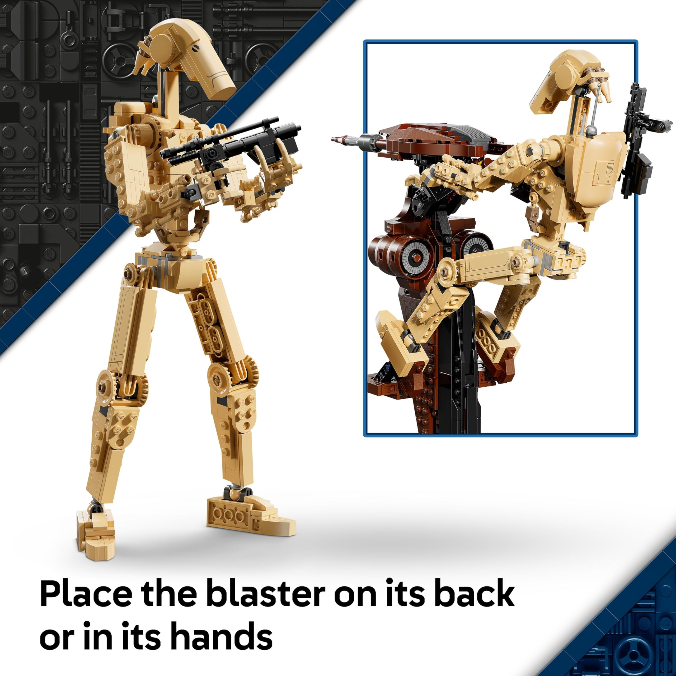 LEGO Star Wars 75428 Battle Droid with STAP Speeder - Buildable Display Model for Ages 12+ 3