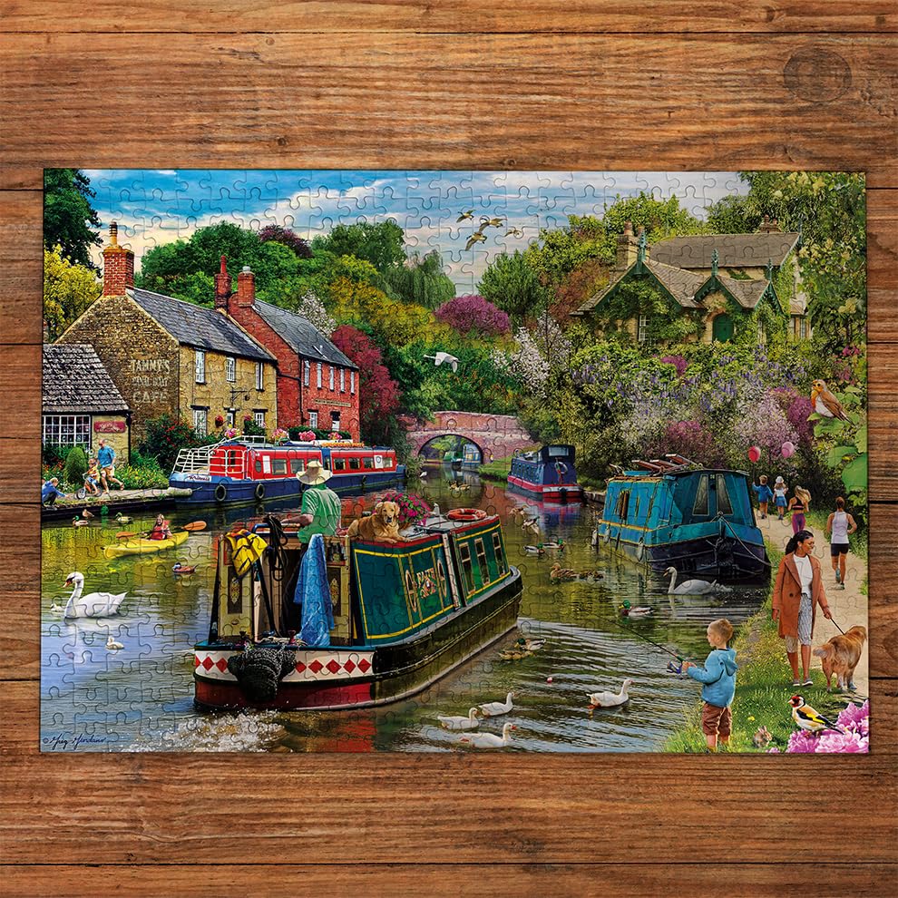 Gibsons River Retreat Jigsaw Puzzle - 500 Pieces | 48 x 34 cm Artwork by Greg Giordano