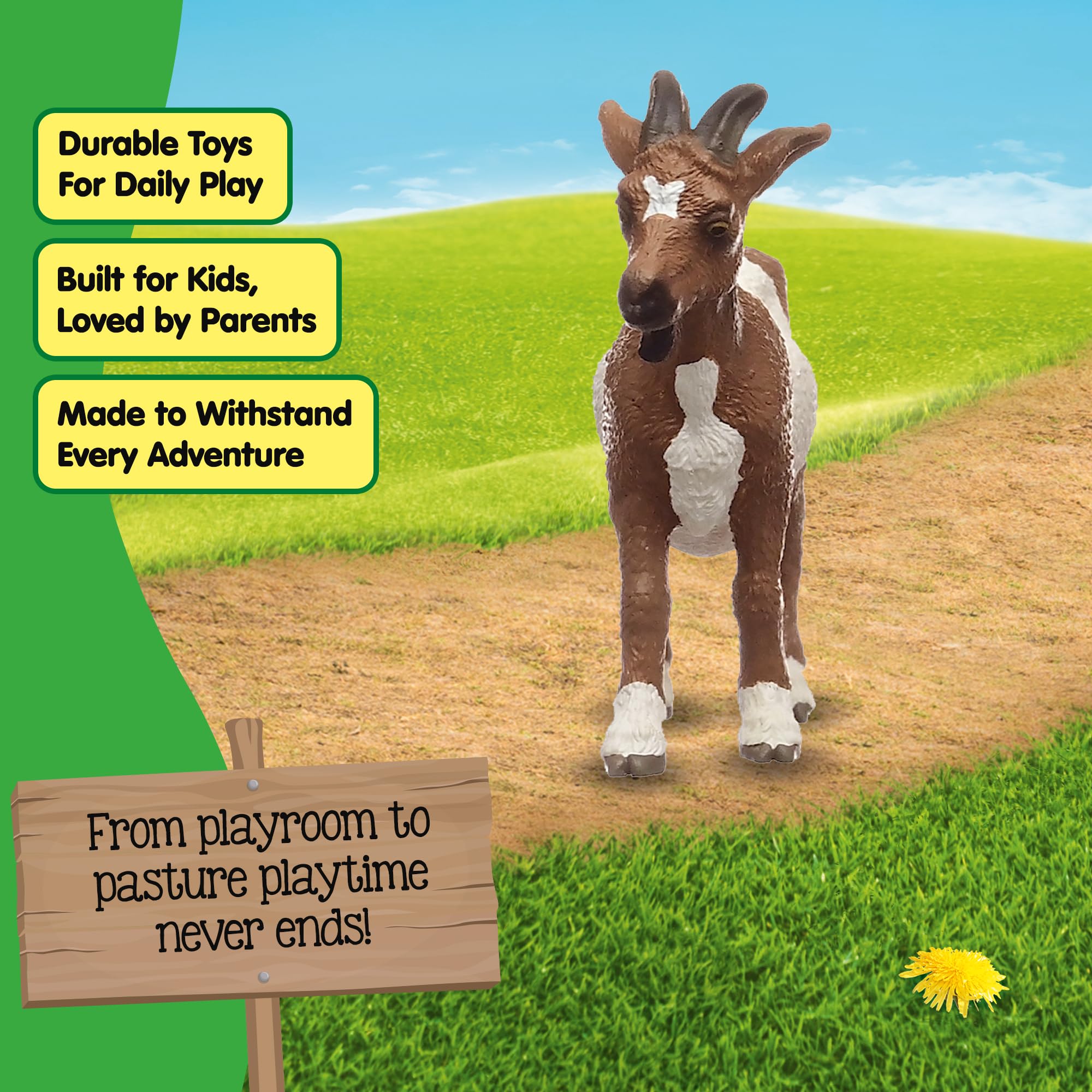 Schleich 14887 Goat - Realistic Farm World Figurine for Imaginative Play, 8 x 8 x 7 cm 5