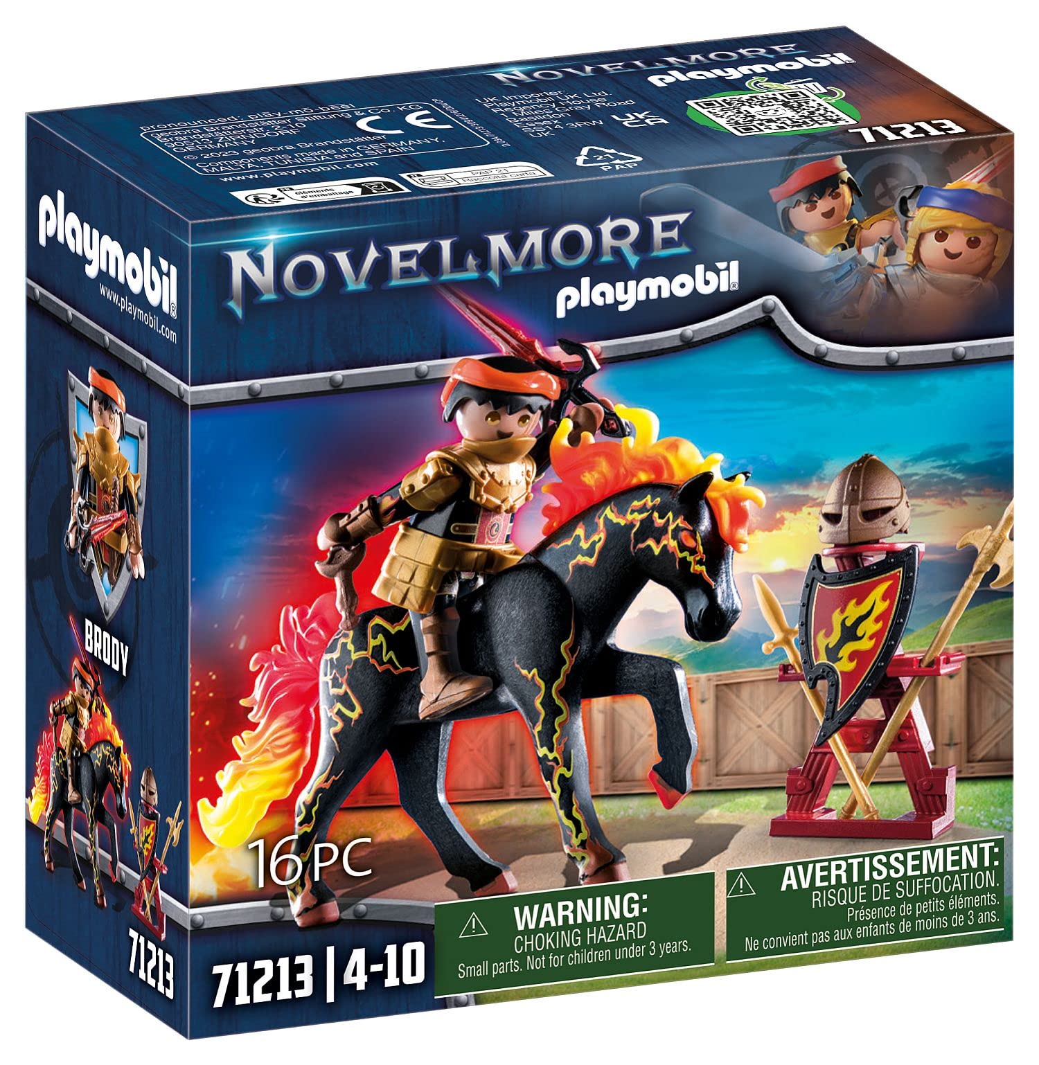 Playmobil Fire Knight - Action Figure Playset with Stunt Features, Ages 7-12 9