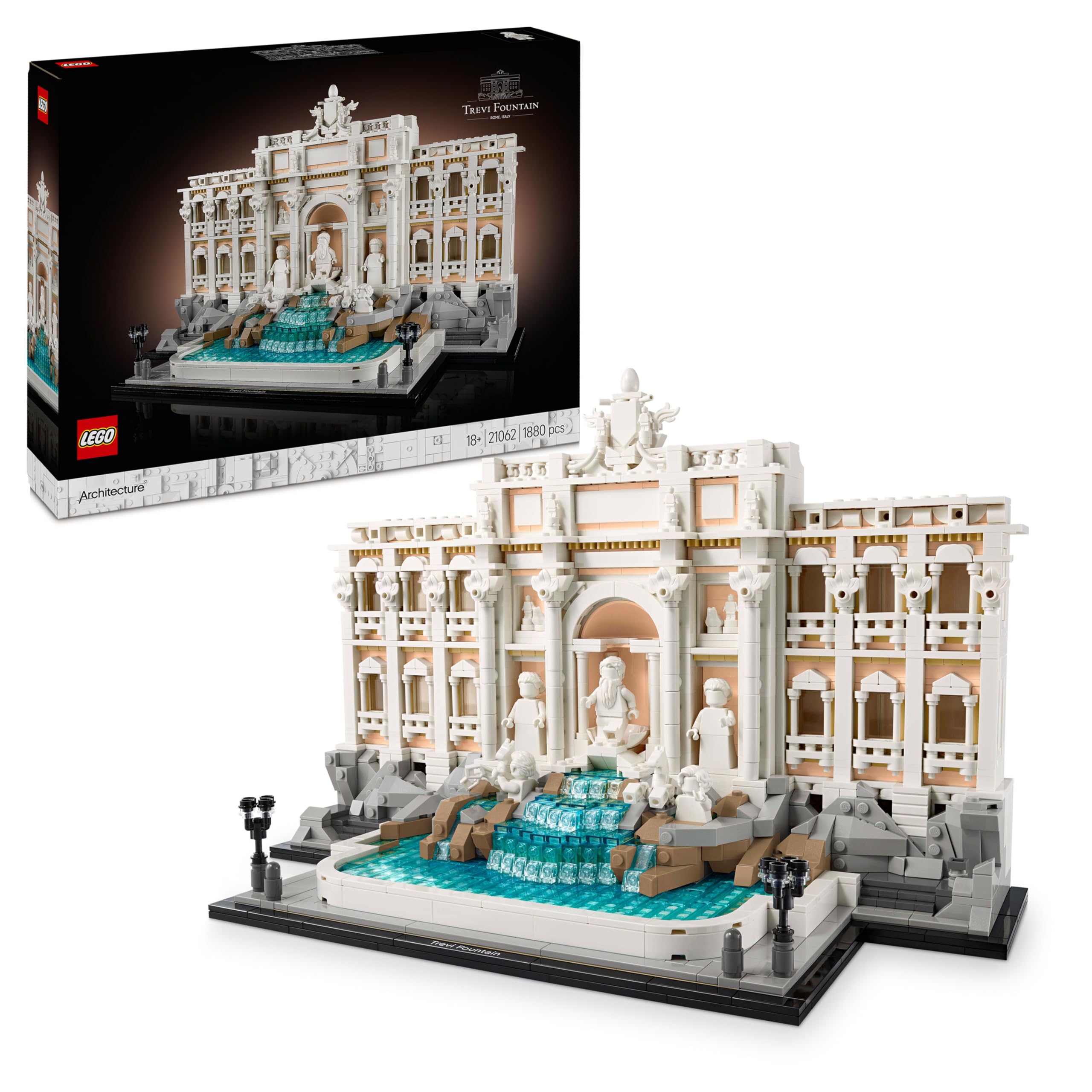 LEGO Architecture Trevi Fountain 21062 Building Set | 1,880 Pieces | Ages 18+