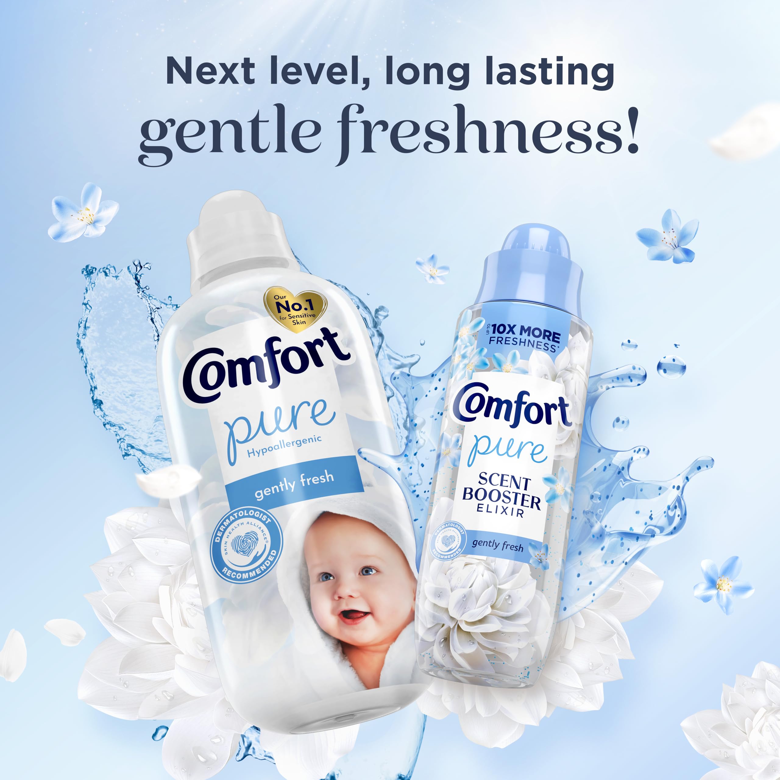 Comfort Pure Liquid Fabric Softener for Sensitive Skin - Hypoallergenic, 930 ml 4
