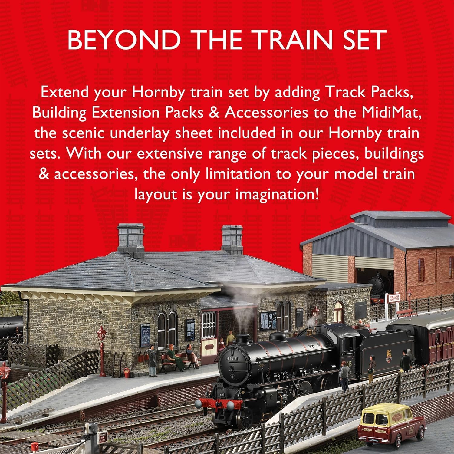 Hornby Playtrains Builder+ Tunnel - Kids Toy Train Set Accessory for Ages 3+