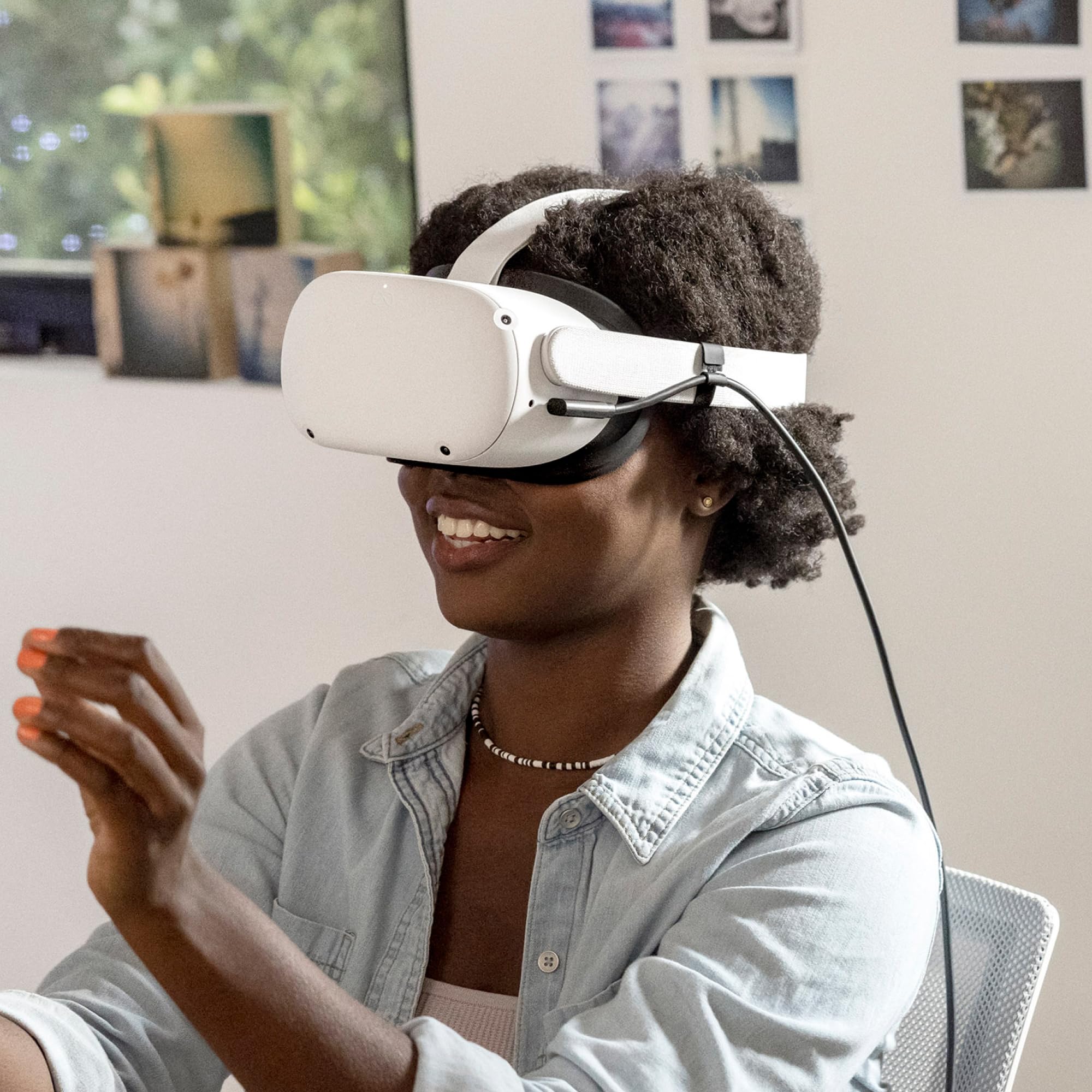 Meta Quest Link Cable – 16ft (5m) Fiber-Optic USB-C for Meta Quest 3/3S/2/Pro – Model 301-00311-01 5