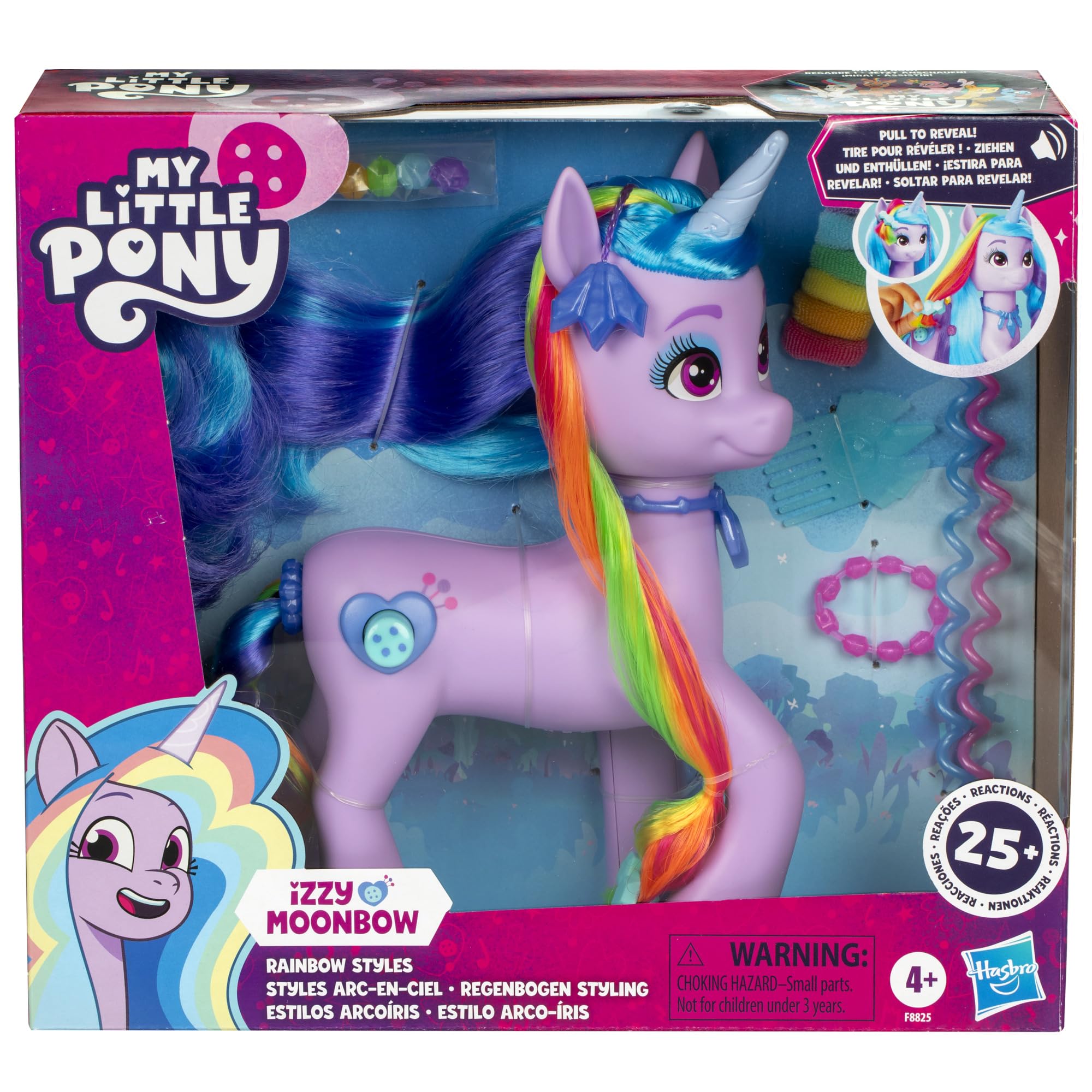 My Little Pony: Tell Your Tale Rainbow Styles Izzy Moonbow Unicorn Toy - Interactive Figure with 17 Accessories, Ages 4+ 6