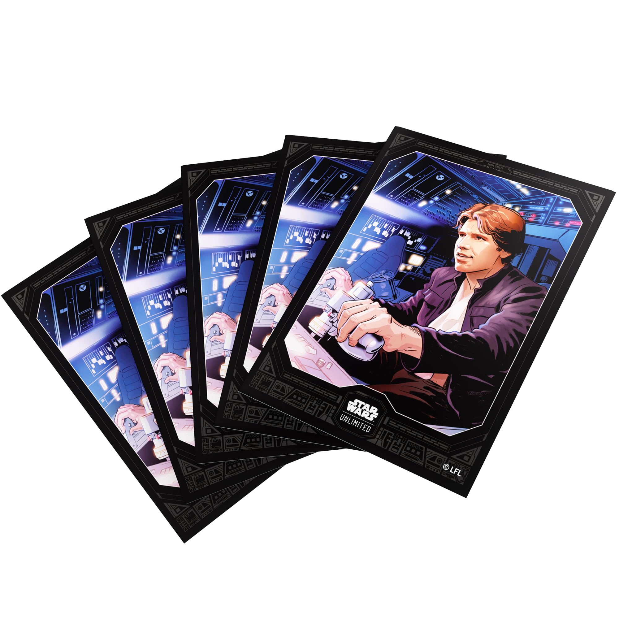Gamegenic Star Wars: Unlimited Card Game Han Solo Art Sleeves | 66x92mm | 60 Count 1